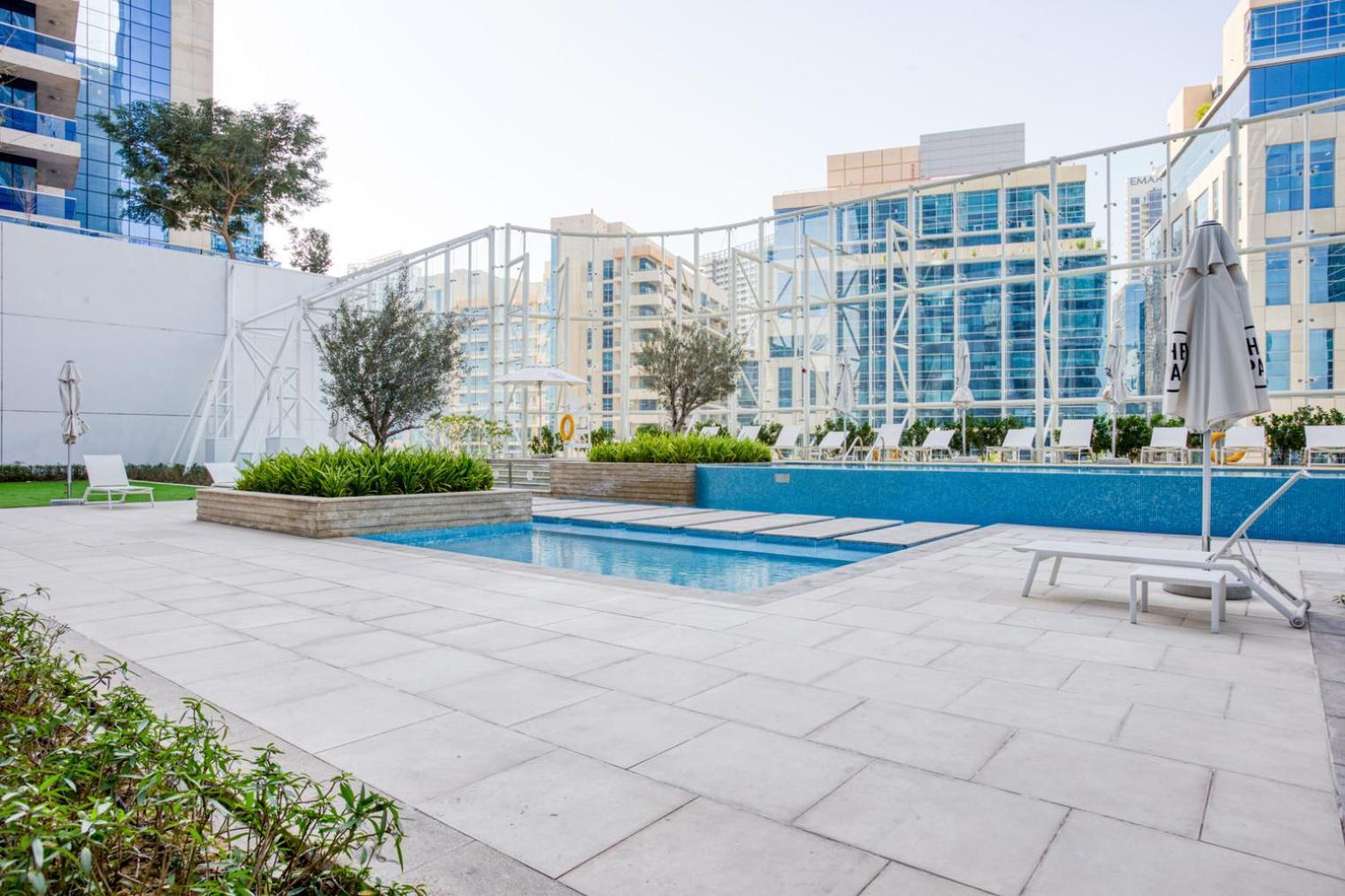Apartment Blueground The Pad View Pool Gym Dxb-1224 *