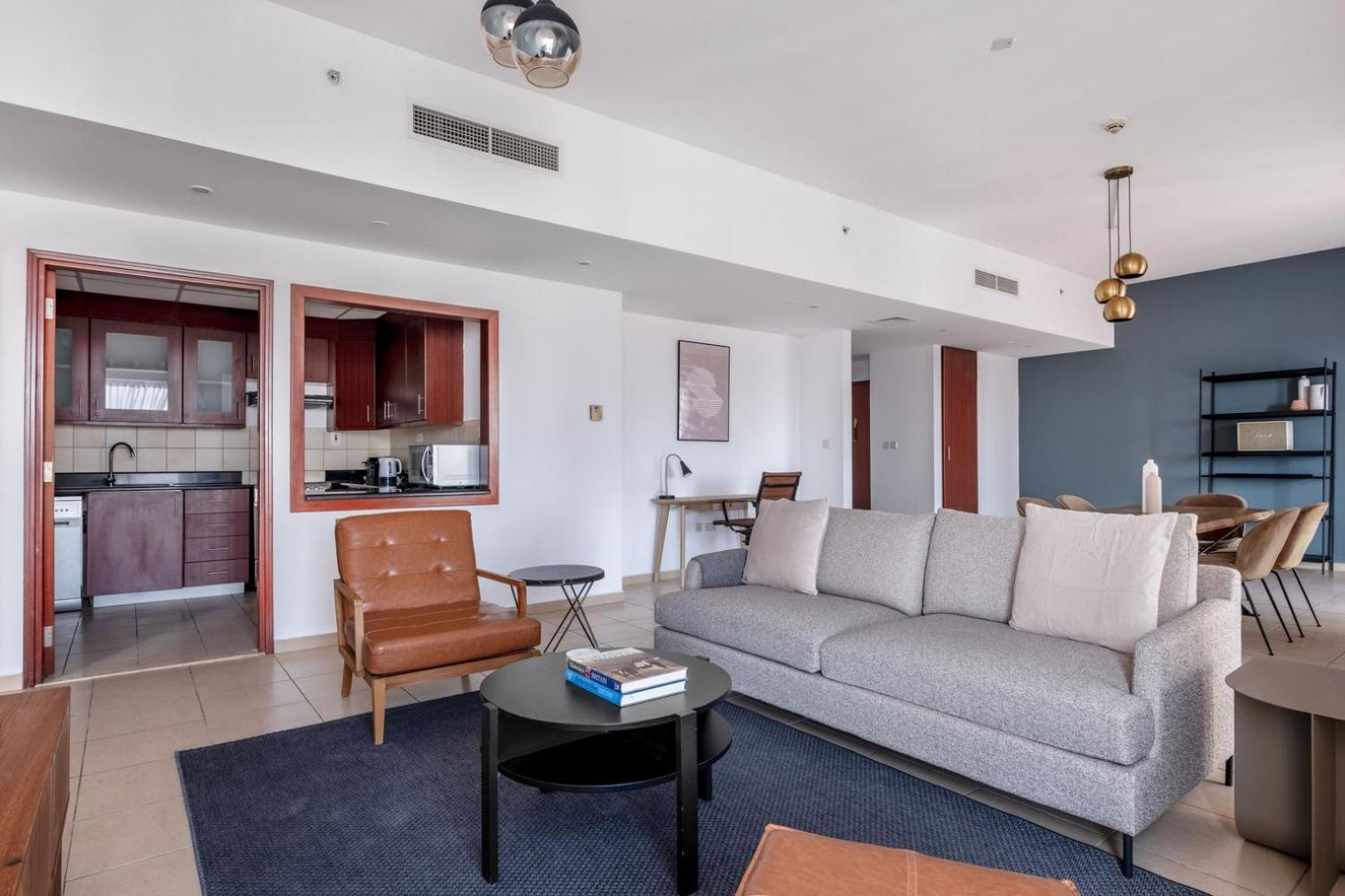 Apartment Blueground Sadaf 6 Marina View Pool Security Dxb-1428