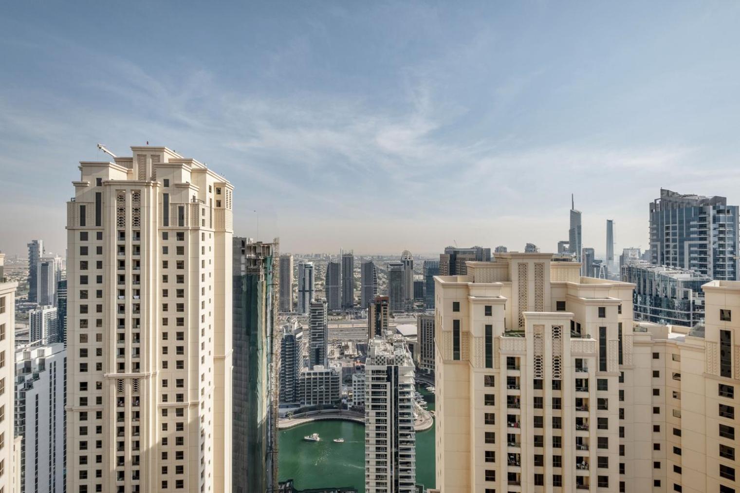 Blueground Sadaf 6 Marina View Pool Security Dxb-1428 Apartment *