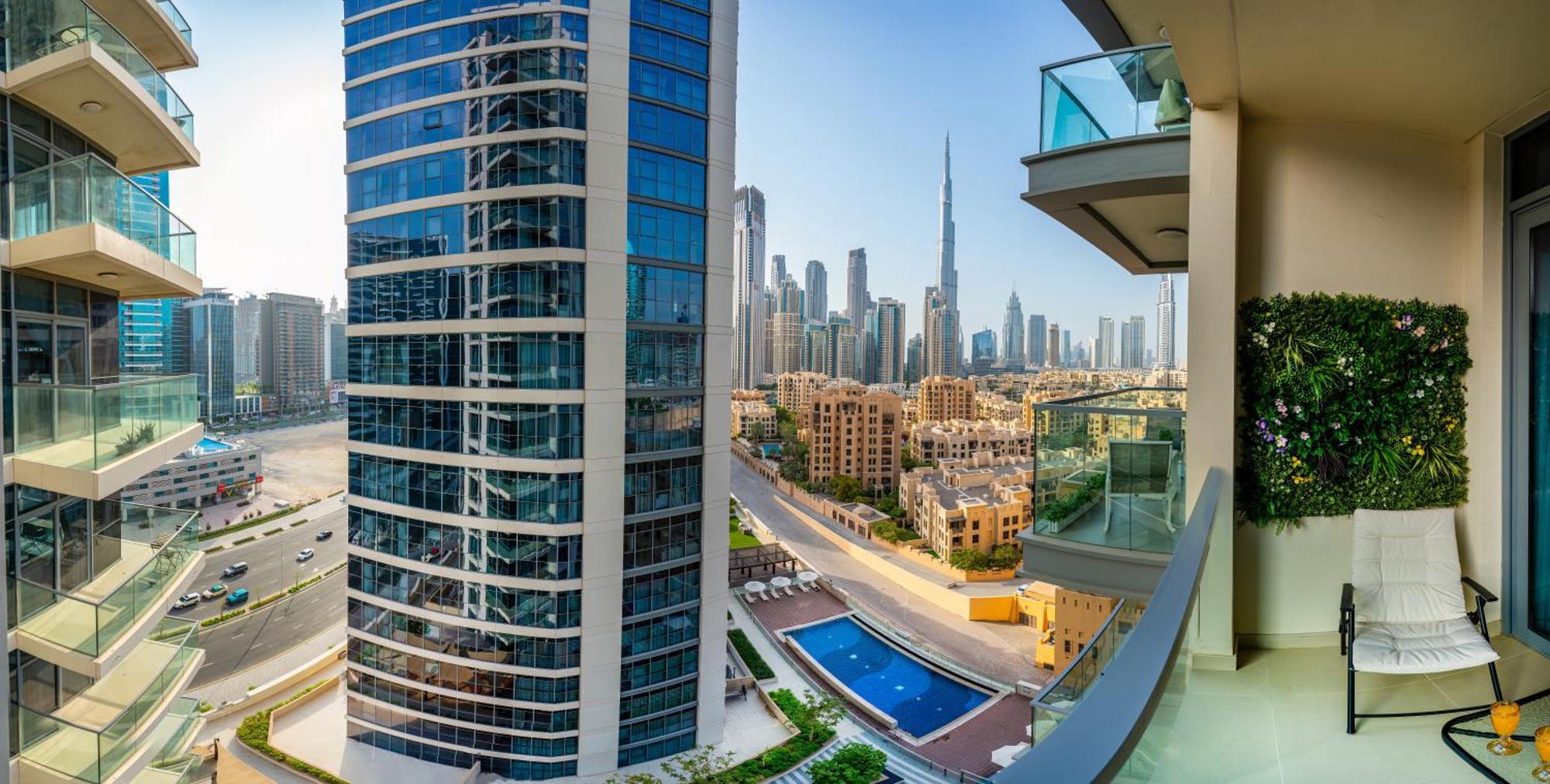 Downtown With Burj Khalifa View Haven Heights Homes Apartment Dubai
