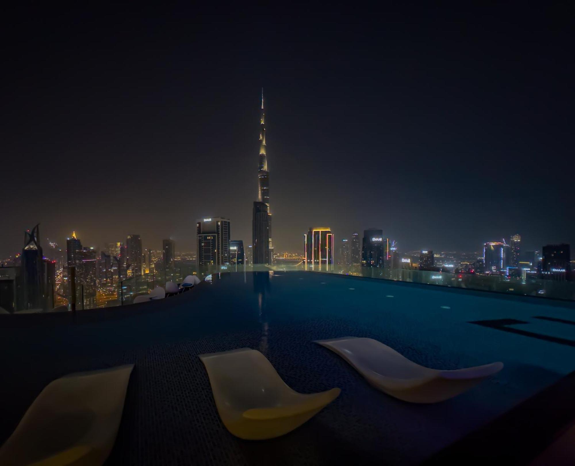 Paramount Midtown - 53rd Floor 2bedroom With Famous Roof Infinity Pool Overlooking Burj Khalifa *