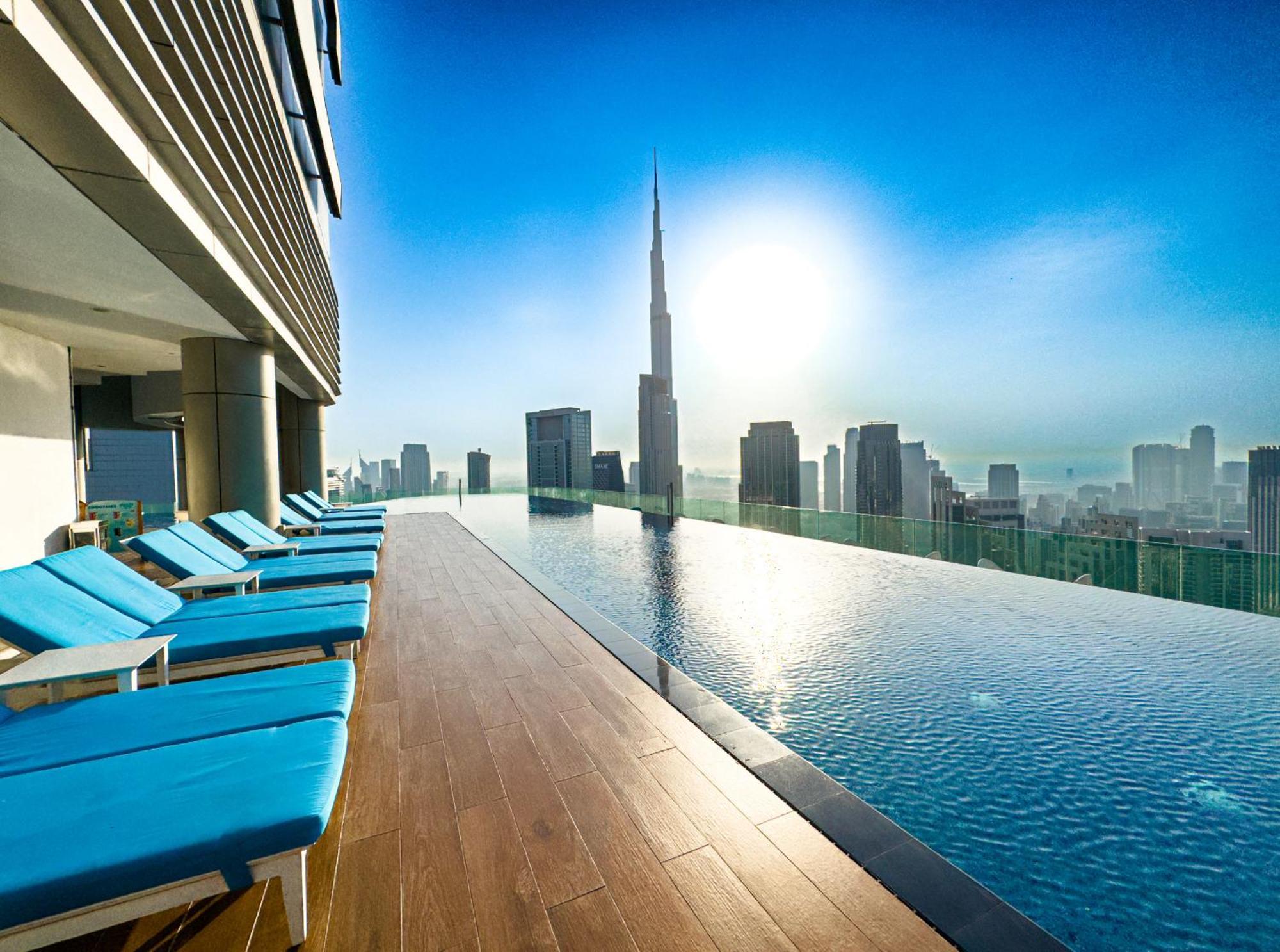 Paramount Midtown - 53rd Floor 2bedroom With Famous Roof Infinity Pool Overlooking Burj Khalifa * Dubai