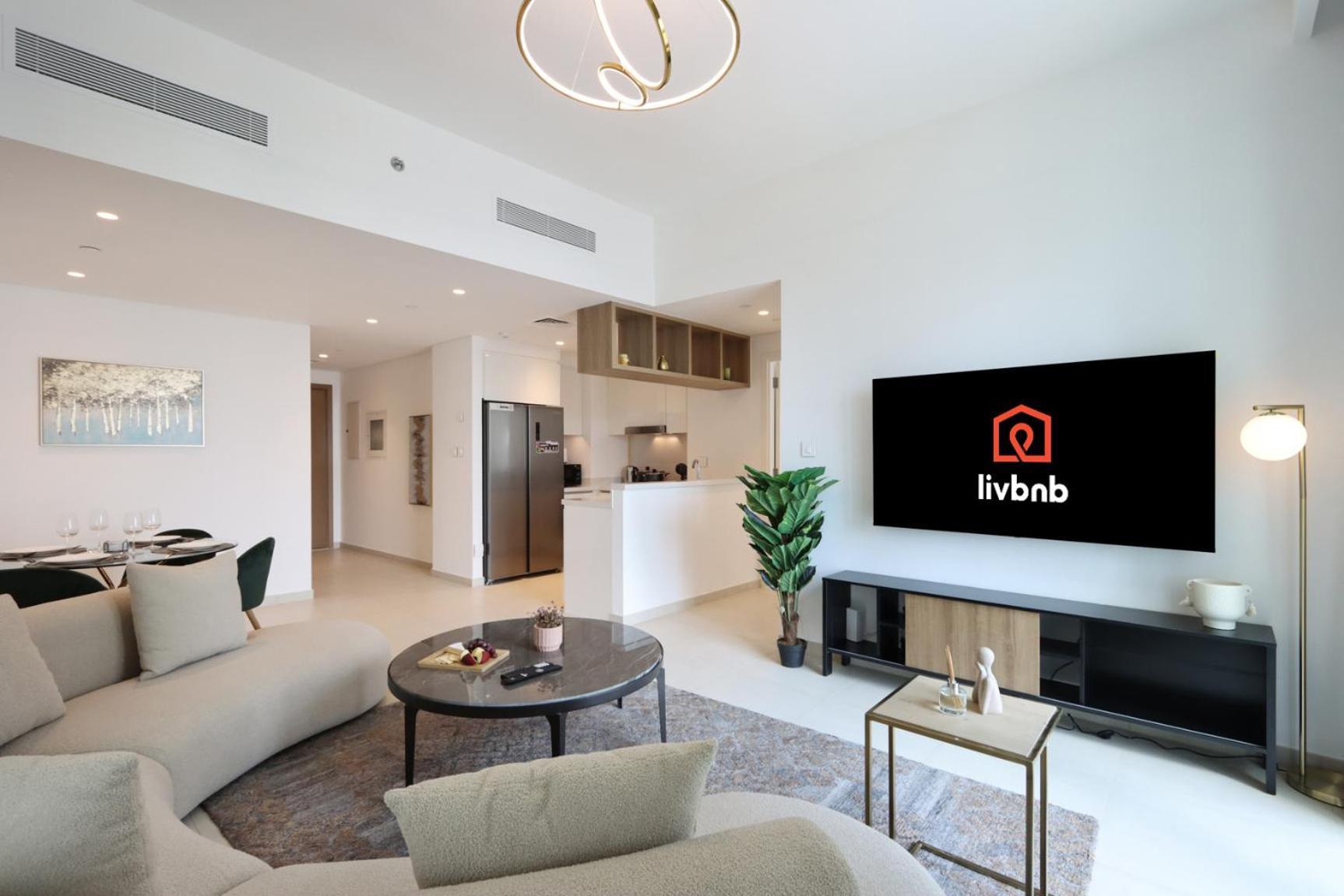 Livbnb- Your Looking Over Burj & Fountainview Apartment *