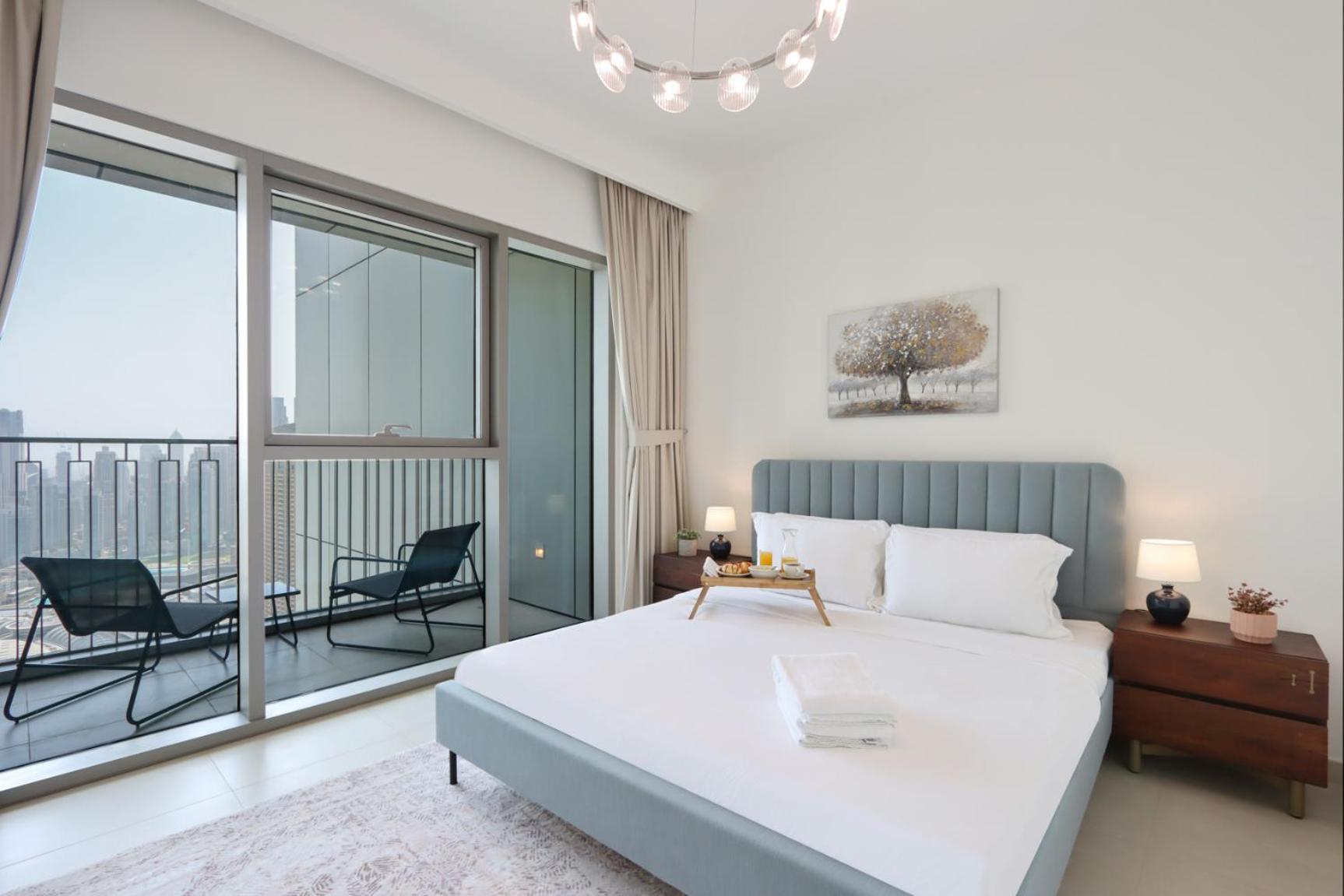 Livbnb- Your Looking Over Burj & Fountainview Apartment *