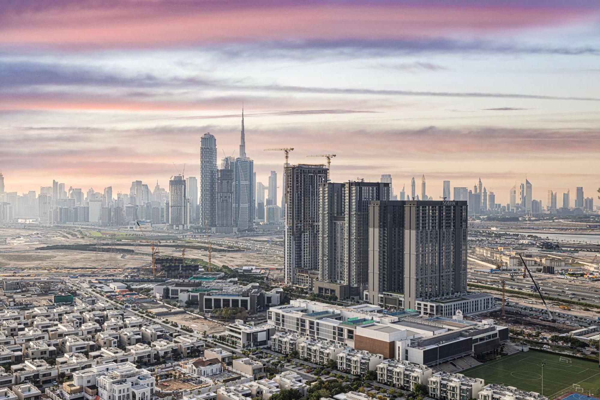 Apartment Easemytrip - Sobha Waves Luxury, 1br With Burj Khalifa View *