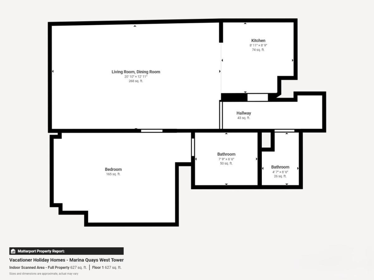 Marina Quays - Calm One Bedroom Apartment Dubai