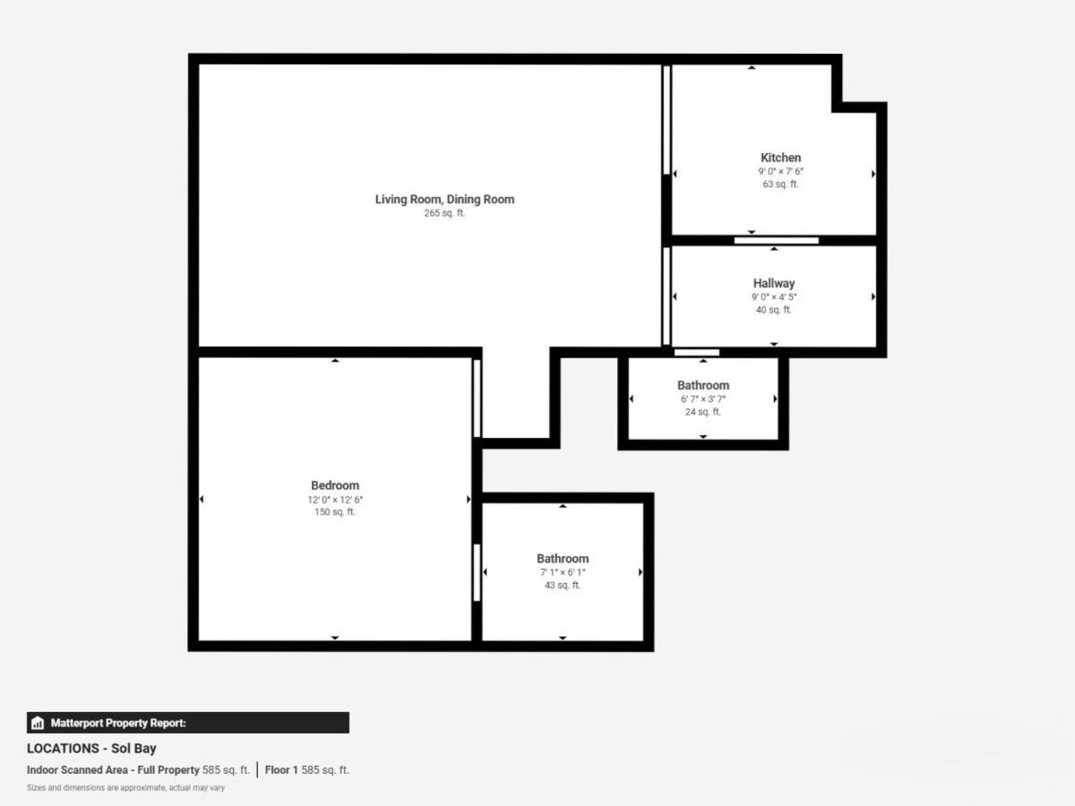 Apartment Sol Bay - One Bed With Distant Burj Khalifa View *