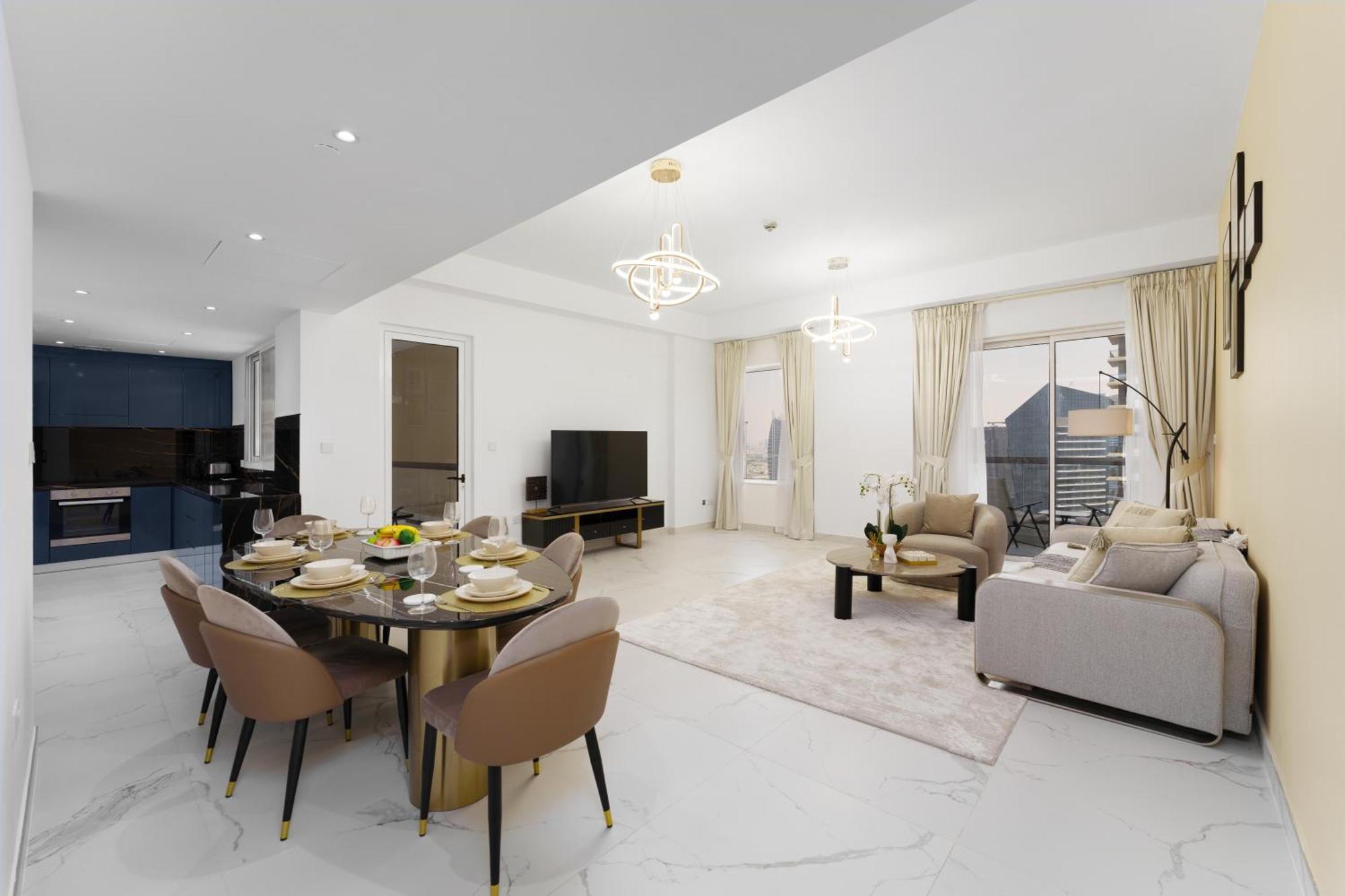 Marco Polo - Chic 1 Bedroom With 2 Balconies, Marina Views & Tram Dubai
