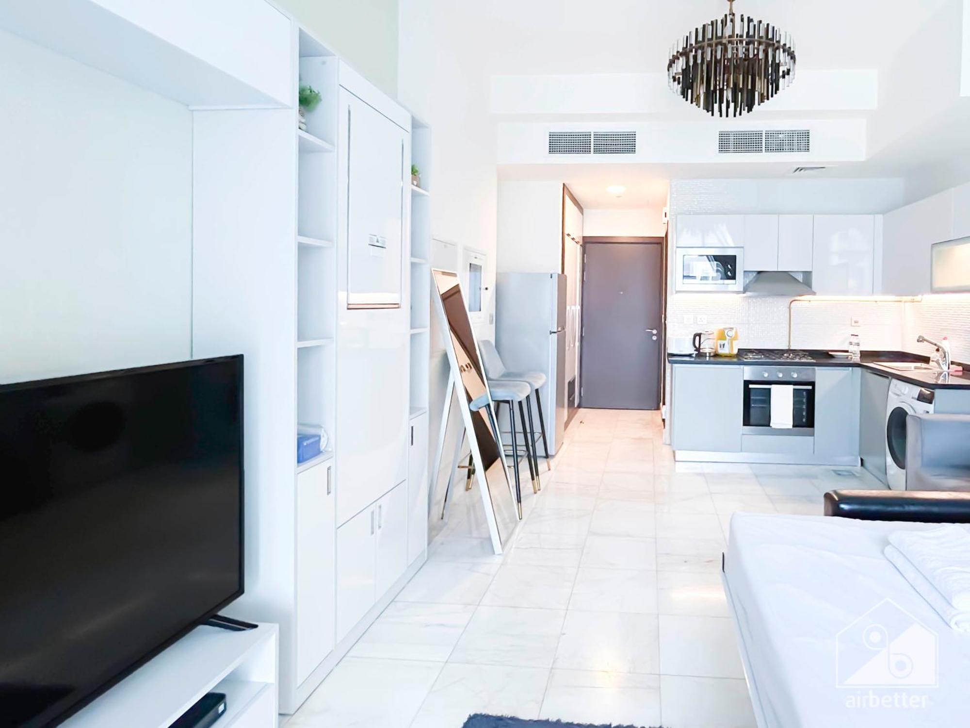 Contemporary With View In Business Bay Apartment *