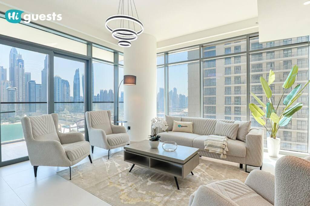 Apartment Higuests - Marina Retreat, Luxurious 3br Steps From The Dubai