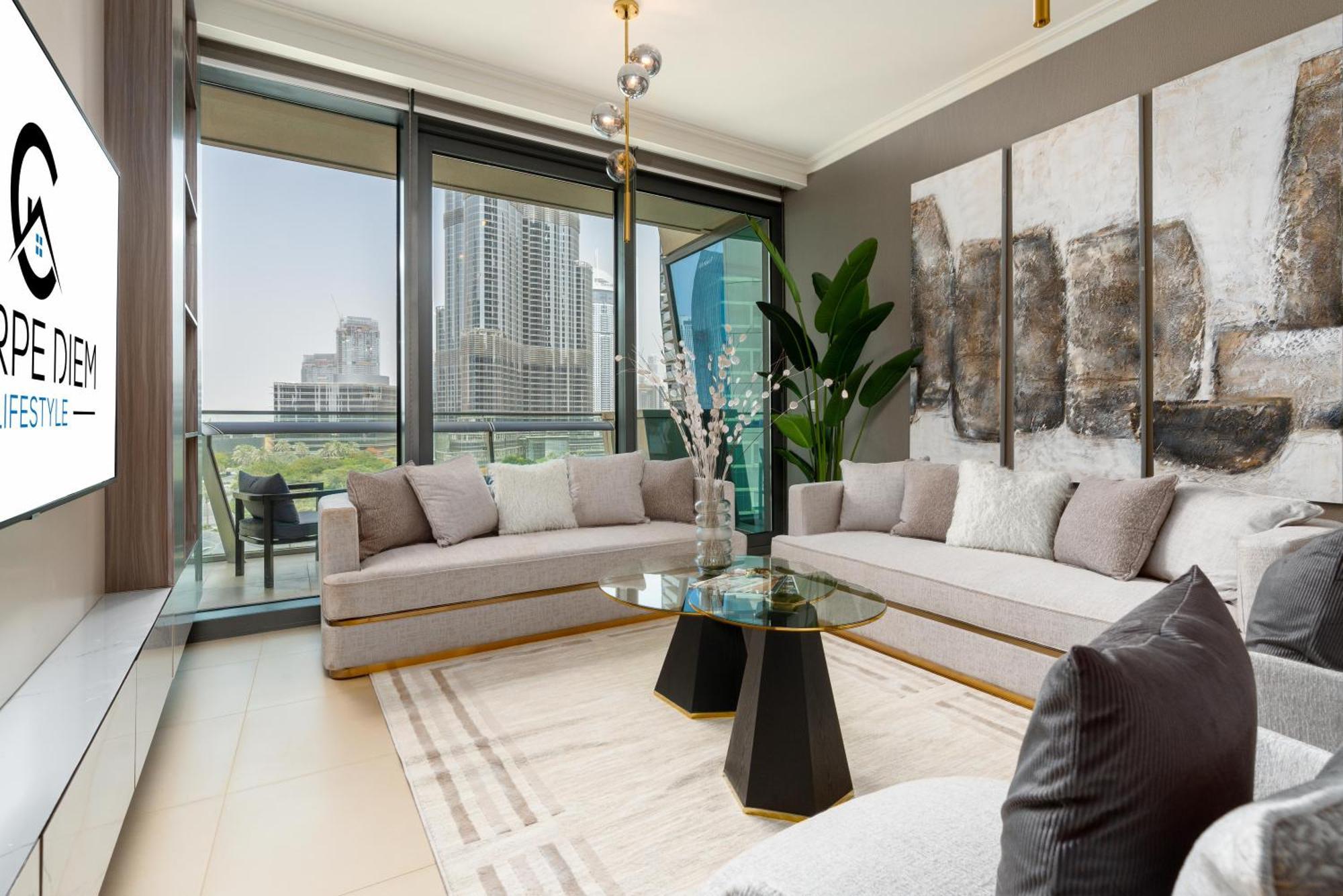 Burj Vista Ii - Luxury Two Bedroom With Full Burj View Apartment