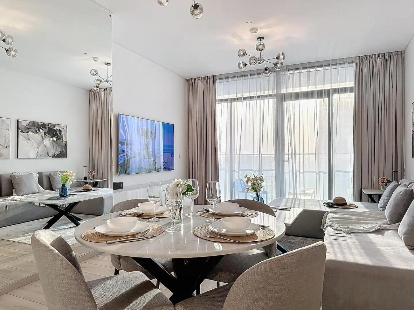 Lux 1br With Amazing View In Palace Residences Creek Harbor Apartment Dubai