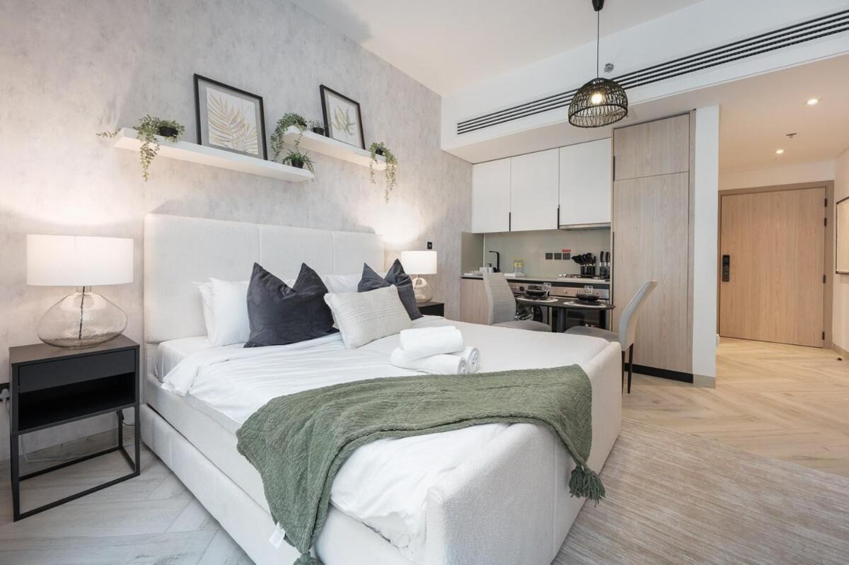 Modern With Pool View For 2 In Jvc Dubai