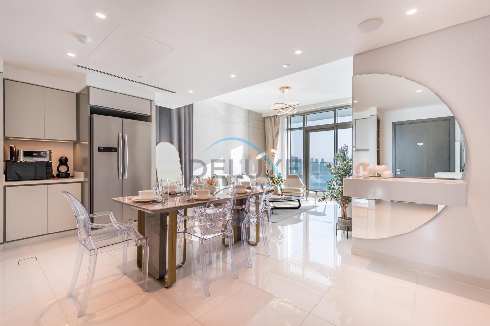 Classy 3br With Assistant At Sunrise Bay Tower 1 Emaar Beachfront, Marina By Deluxe Homes Apartment *