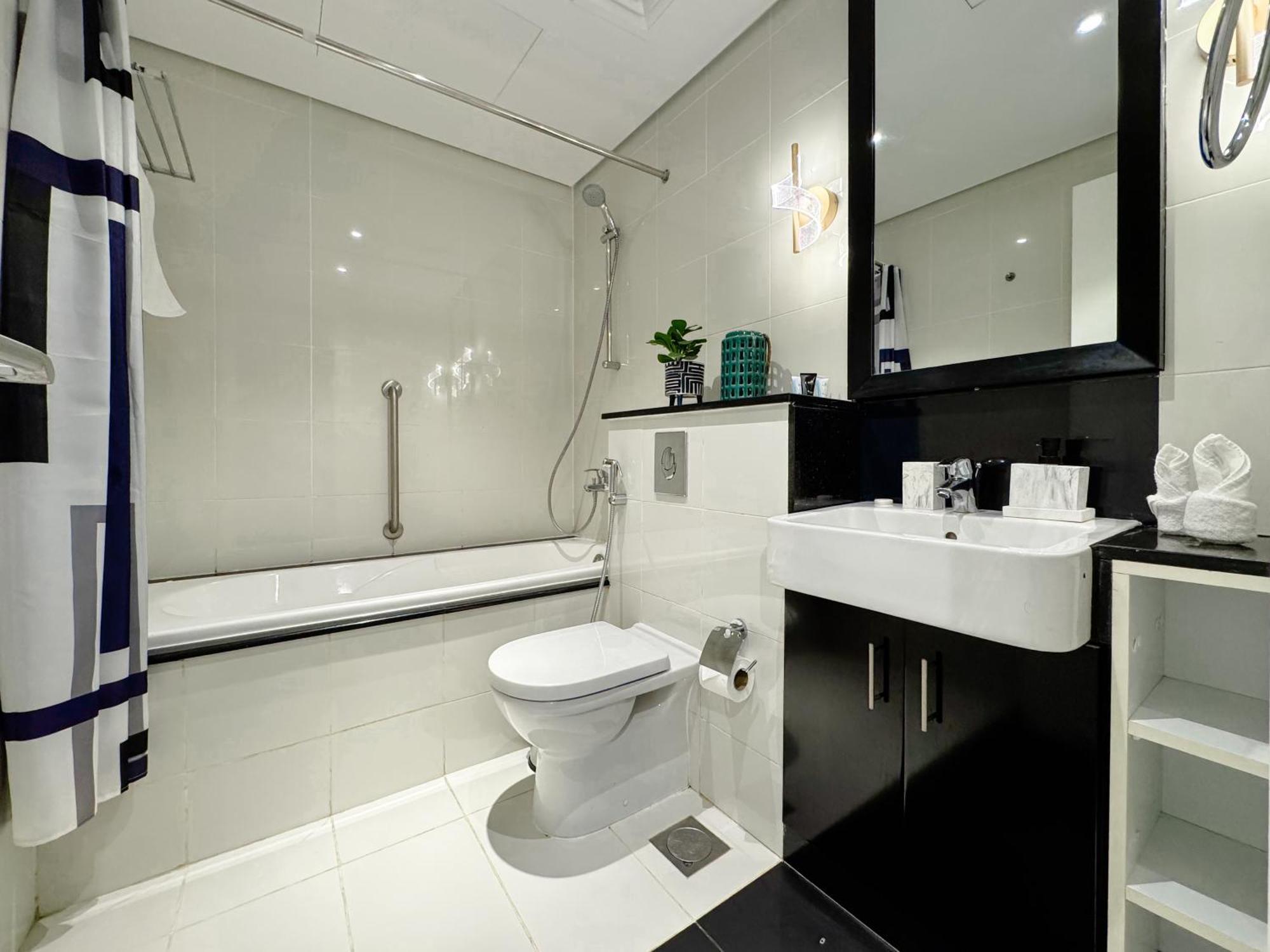 With Terrace Damac Maison Cour Jardin Business Bay Apartment Dubai