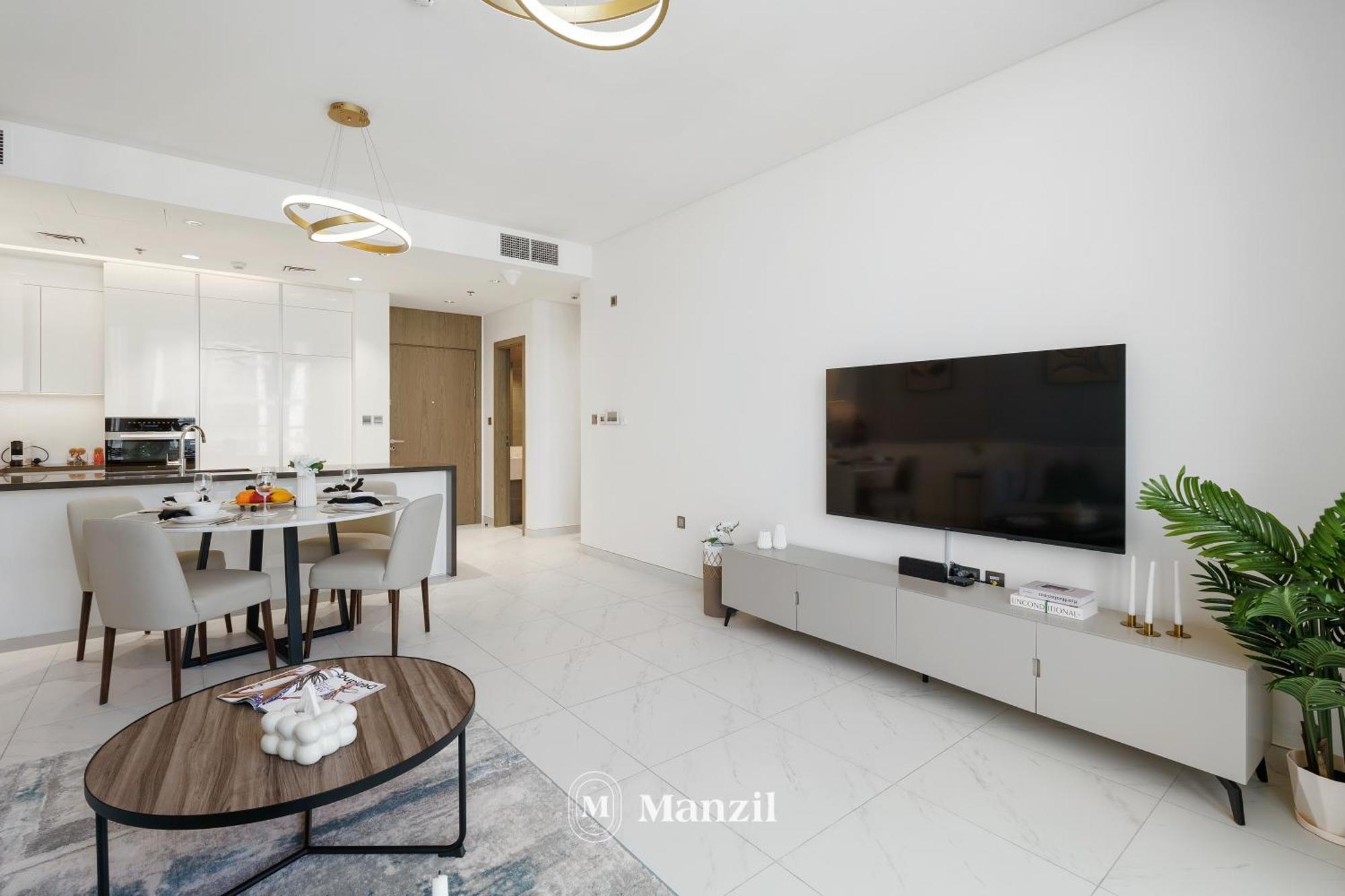 Manzil - 2br In District One With Lagoon & Burj Views *
