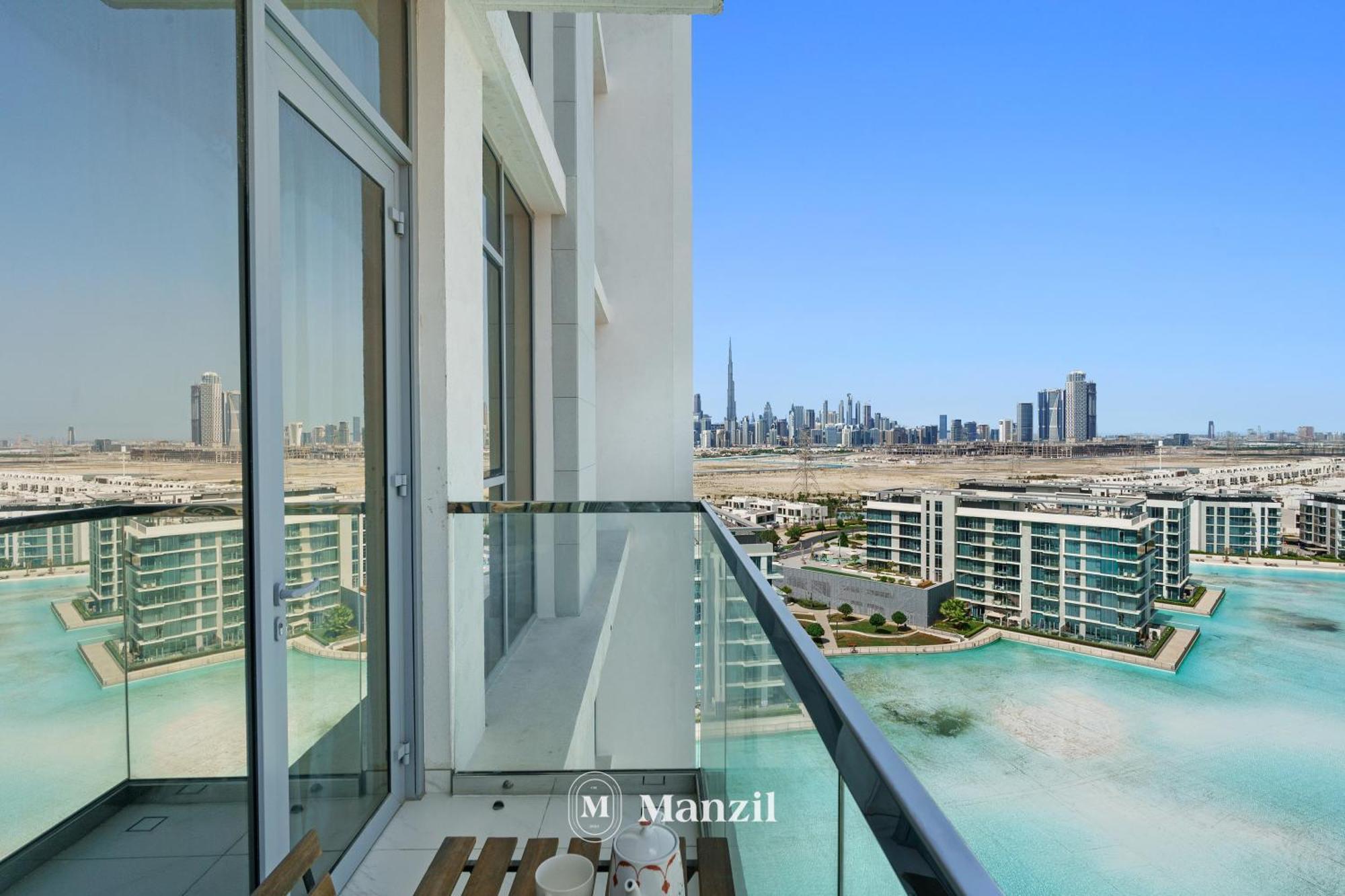Manzil - 2br In District One With Lagoon & Burj Views * Dubai