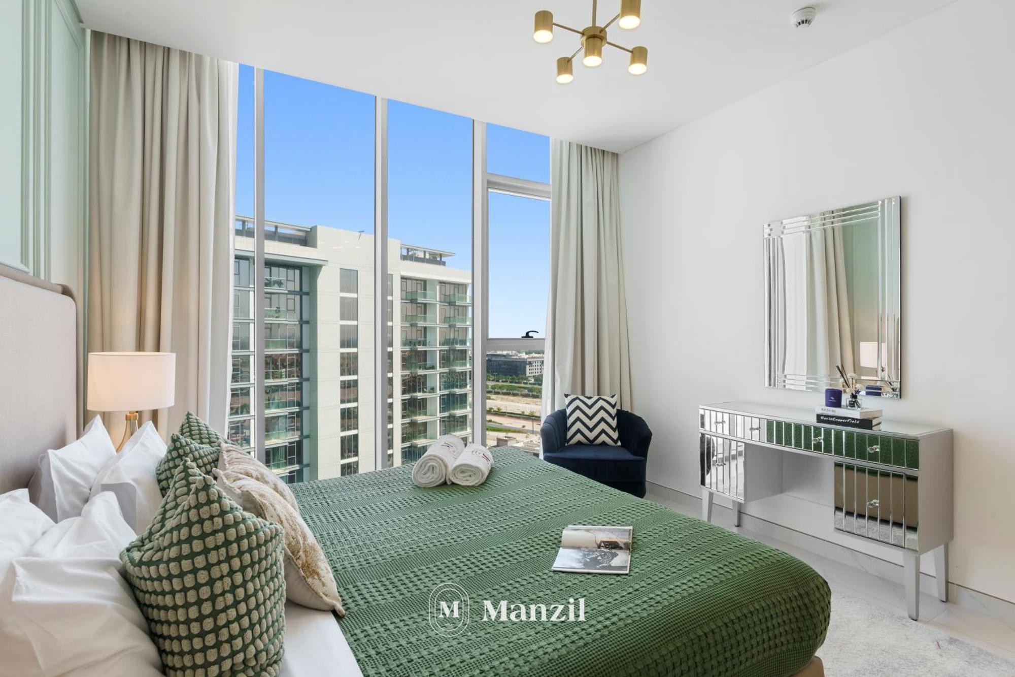 Manzil - 2br In District One With Lagoon & Burj Views *