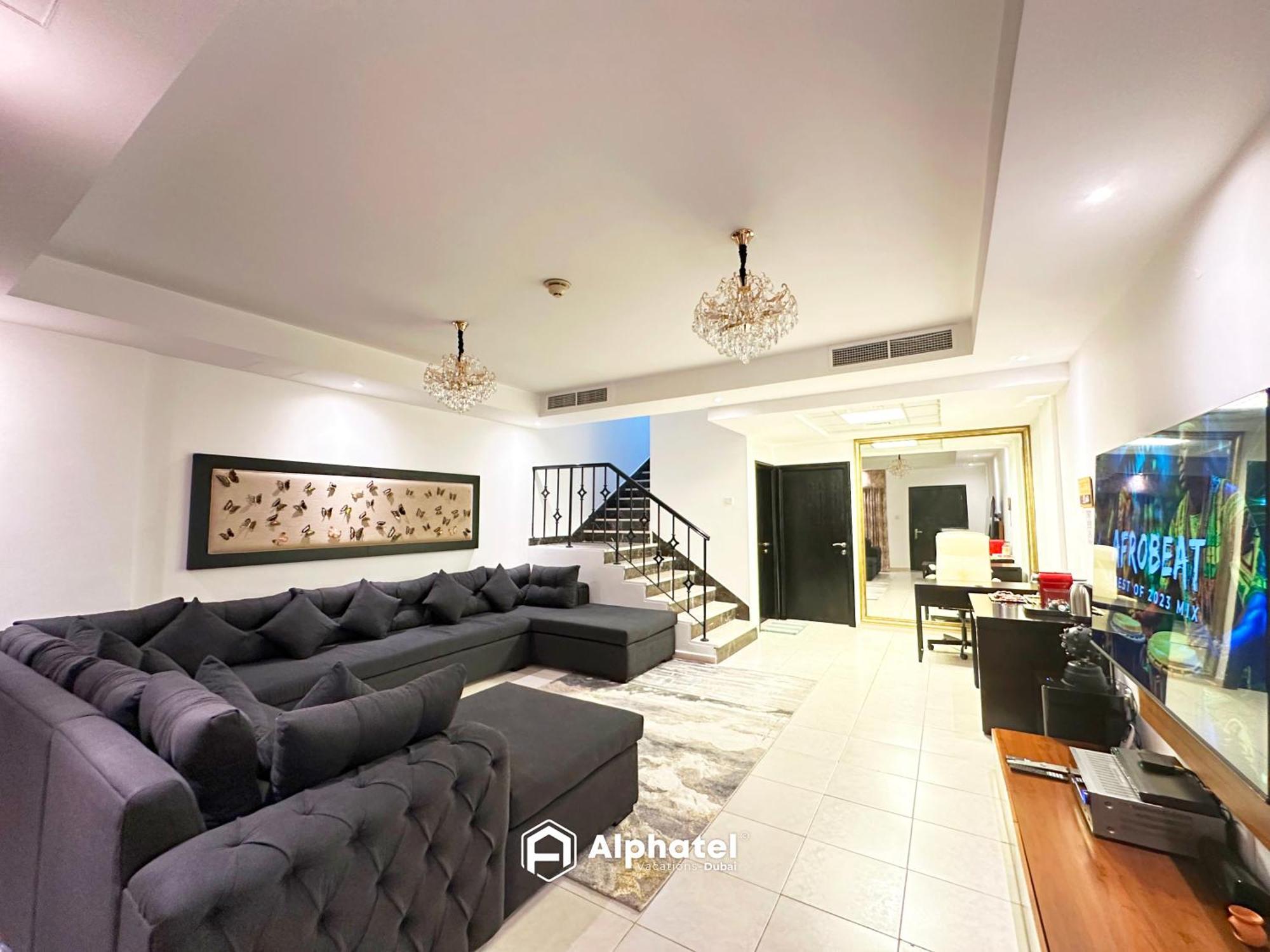Elegant 3-bedroom In Jvc - - Ideal For Modern Lifestyles - By Alphatel Vacations Guest house Dubai