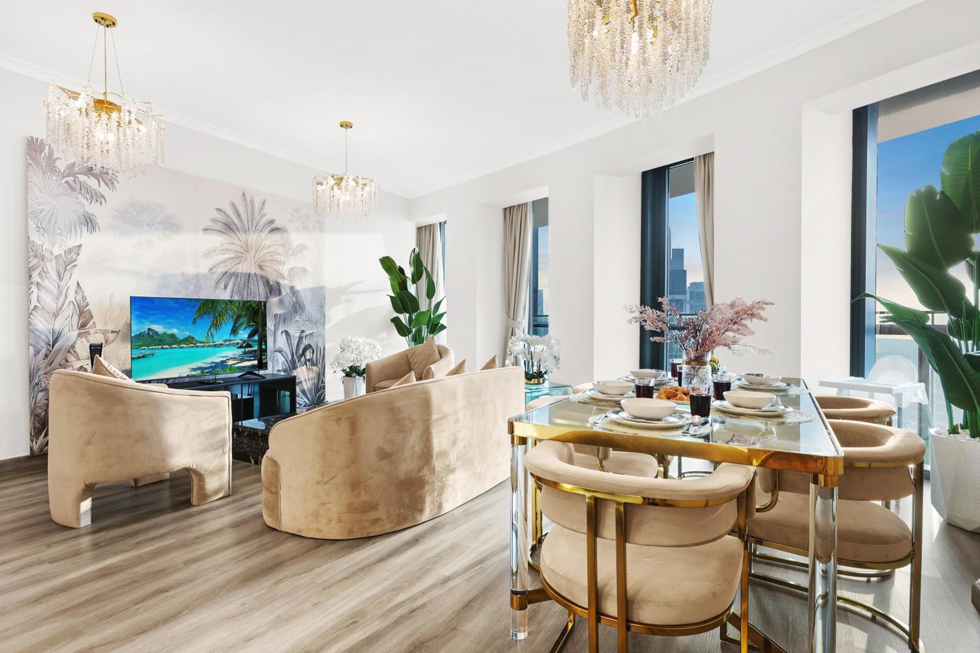 First Class 2br Amazing Skyline And Sea Views From Balcony Dubai