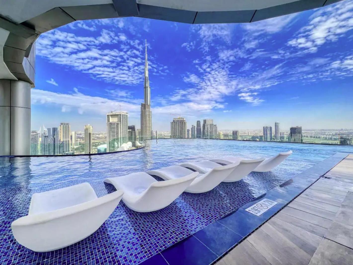 Wonderfulstay At Paramount - Highest Infinity Pool - Burj Khalifa View - Brand New Luxury