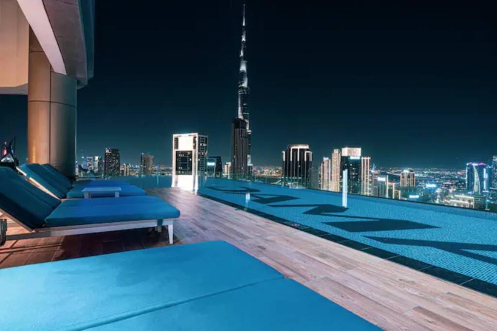 Highest Infinity Pool Burj Khalifa View *