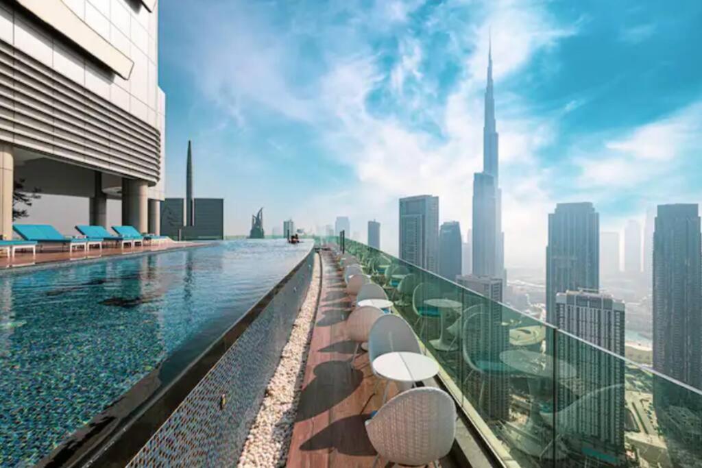 Apartment Highest Infinity Pool Burj Khalifa View *