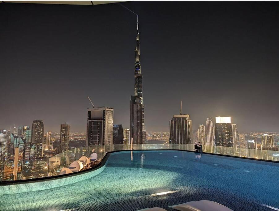 Highest Infinity Pool Burj Khalifa View