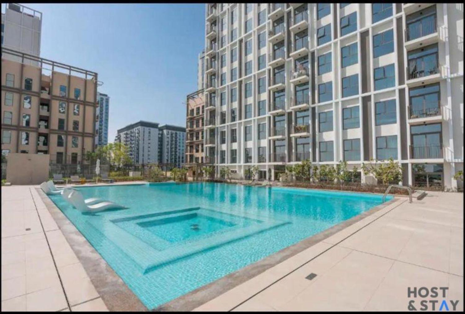 Apartment Elegant 1br In Collective, Hills Dubai