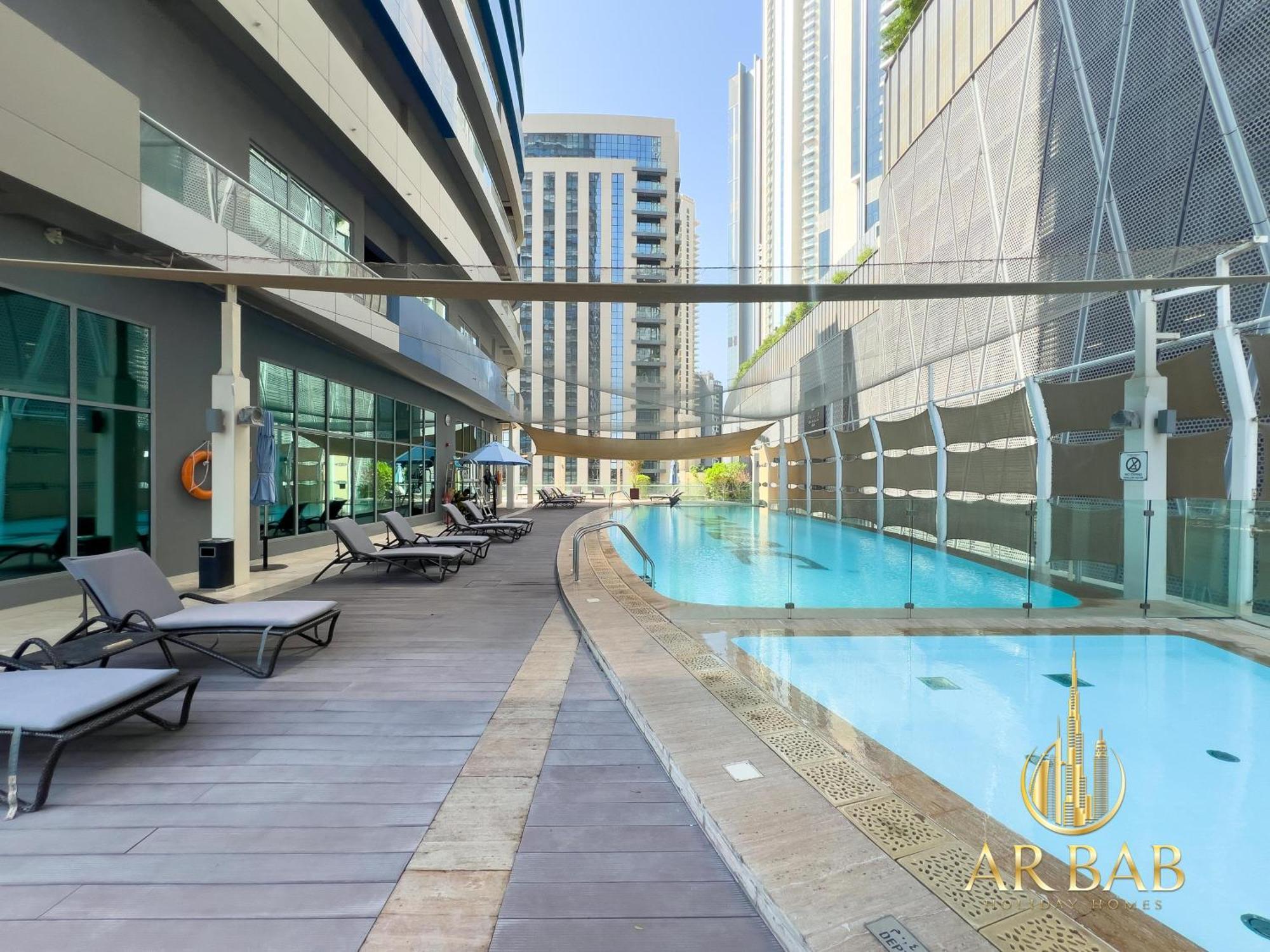 Apartment Damac Maison Mall Street - Luxurious 3br - Burj Khalifa View - Near Mall *