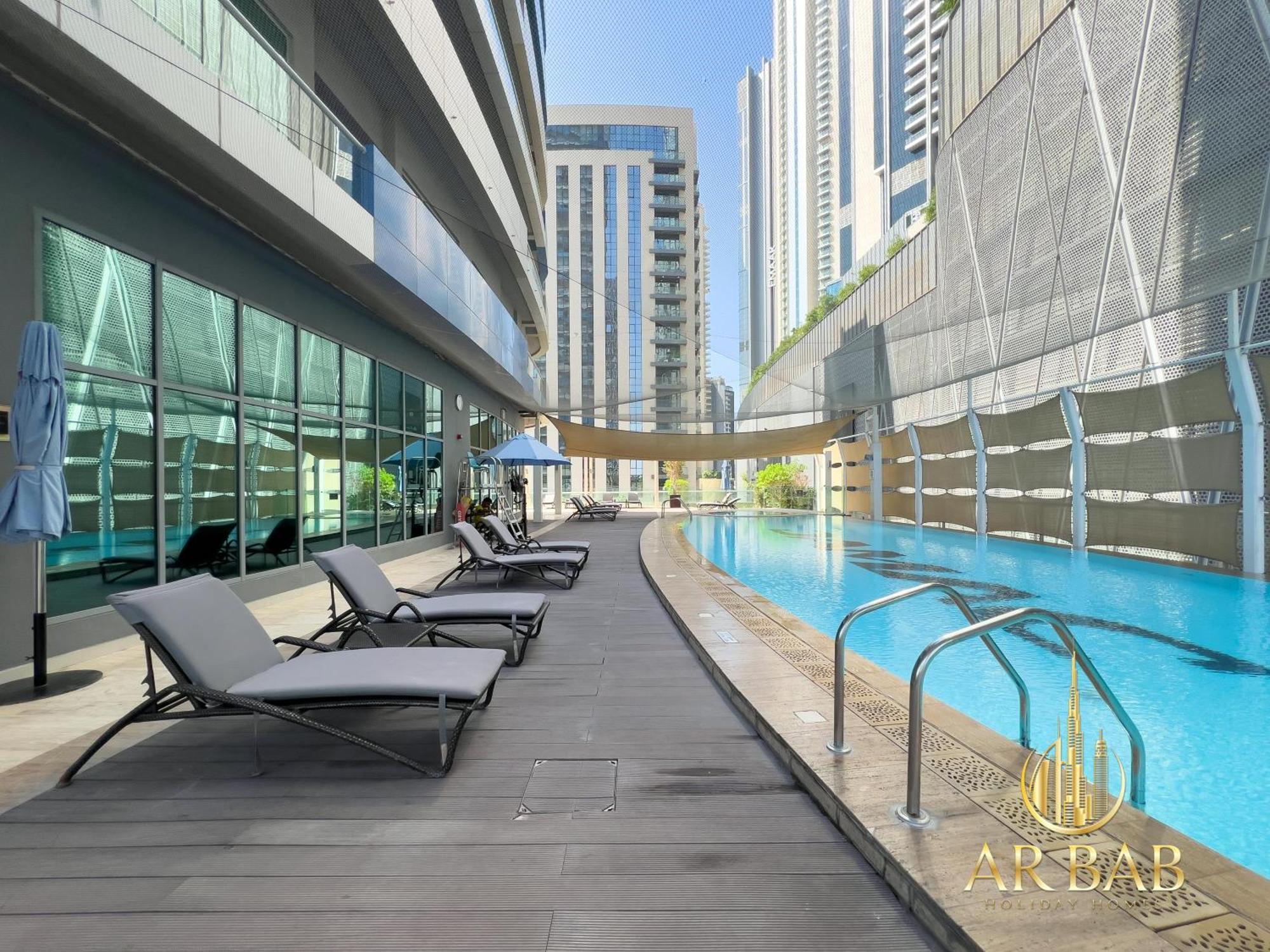 Apartment Damac Maison Mall Street - Luxurious 3br - Burj Khalifa View - Near Mall Dubai
