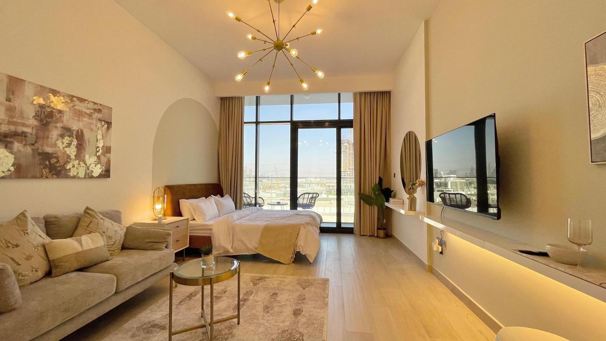 Apartment Luxury Interior With Direct Burj Khalifa Views In The Heart Of Dubai