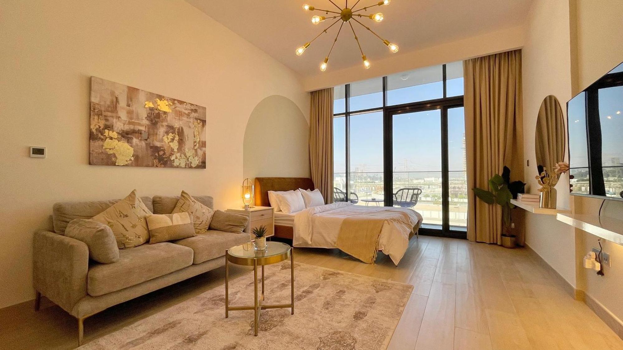 Luxury Interior With Direct Burj Khalifa Views In The Heart Of Apartment *