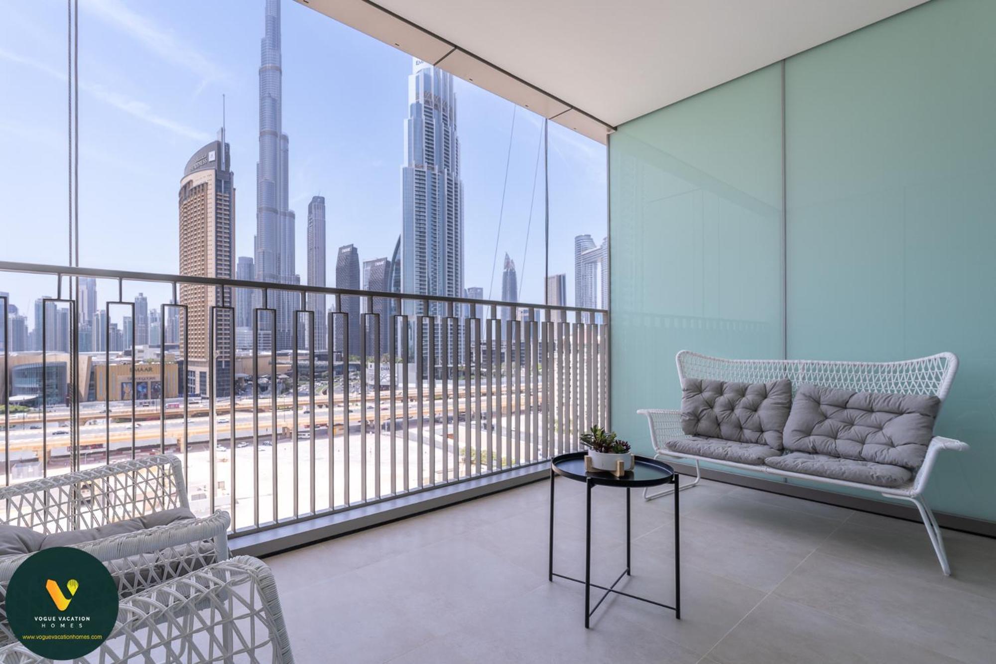 Downtown Views Ii - Vogue Two Bedroom With 2 Balconies And Full Burj Khalifa, Opposite Mall Skybridge Apartment