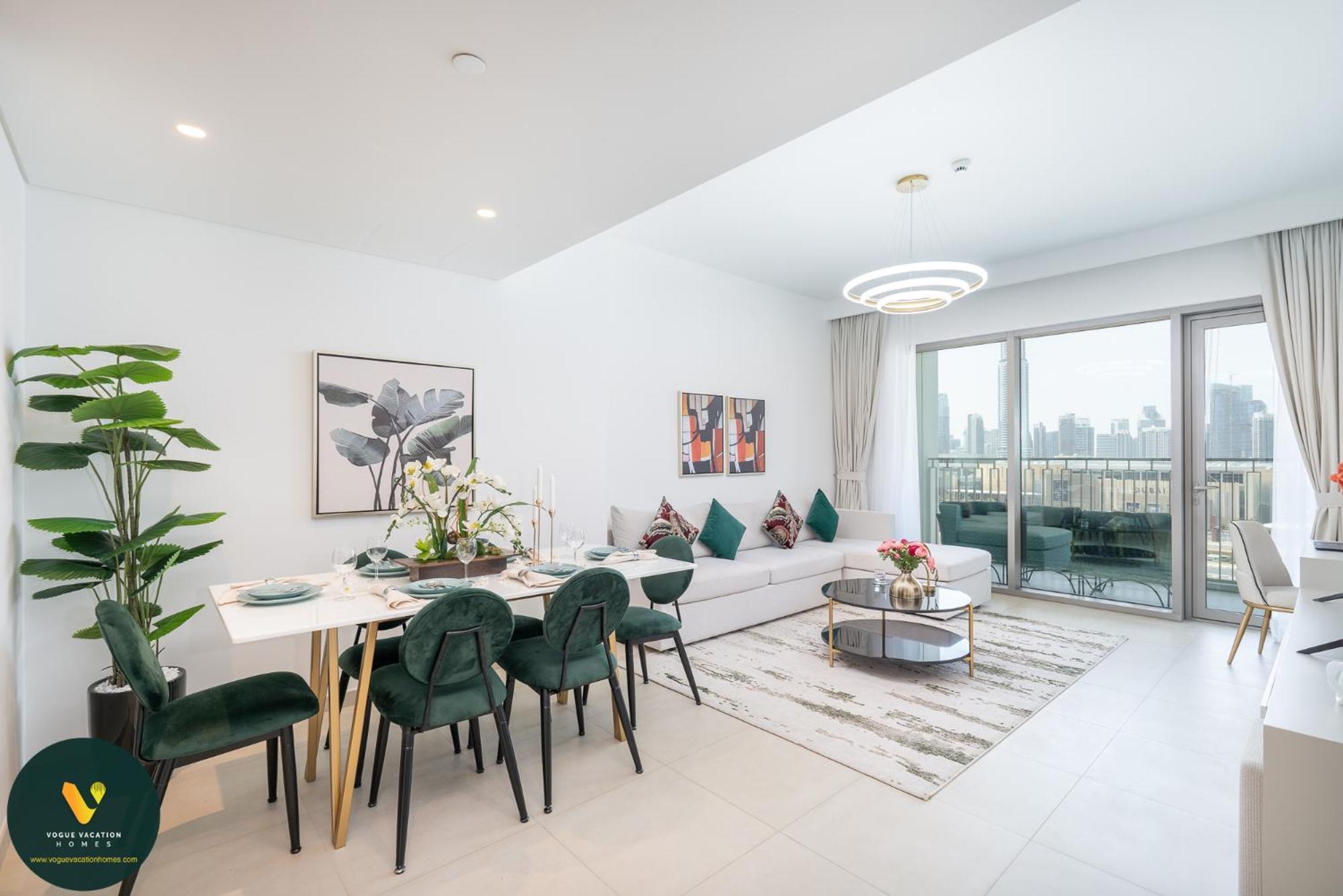 Apartment Downtown Views Ii - Vogue Two Bedroom With 2 Balconies And Full Burj Khalifa, Opposite Mall Skybridge *