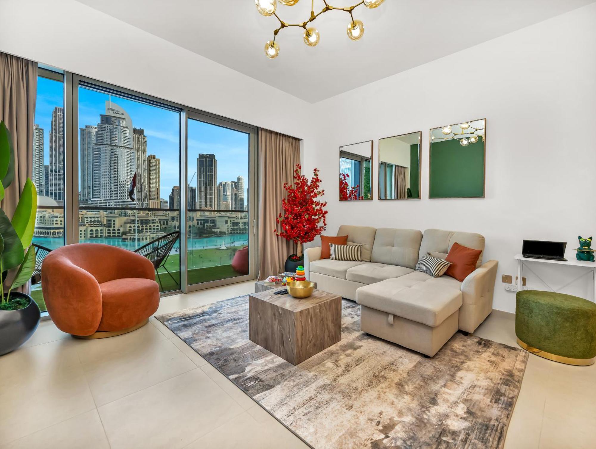 Lux 2Br With Direct Burj Khalifa & Fountain Views - Downtown Apartment Dubai