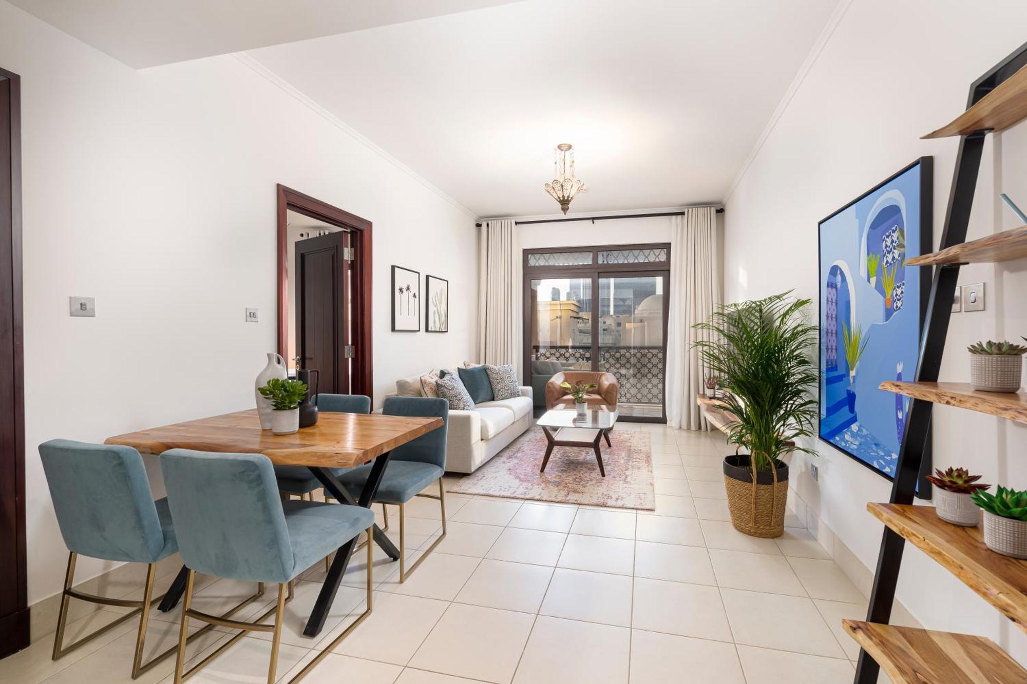 Apartment New Old Town Burj Khalifa View With 1 Bedroom And Extra Powder