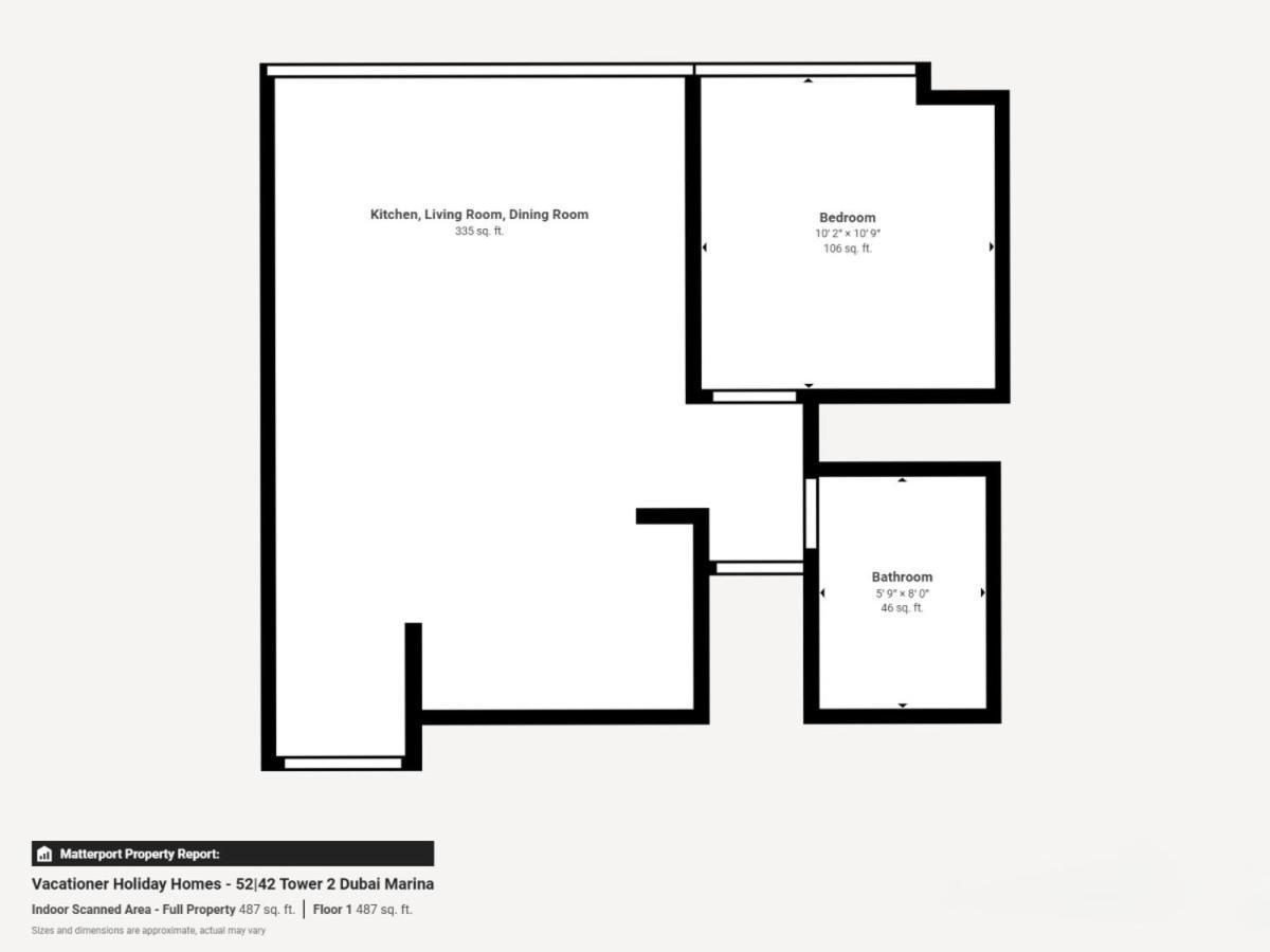 5242 Tower - Chic One Bed With Sea And Marina Views Apartment Dubai