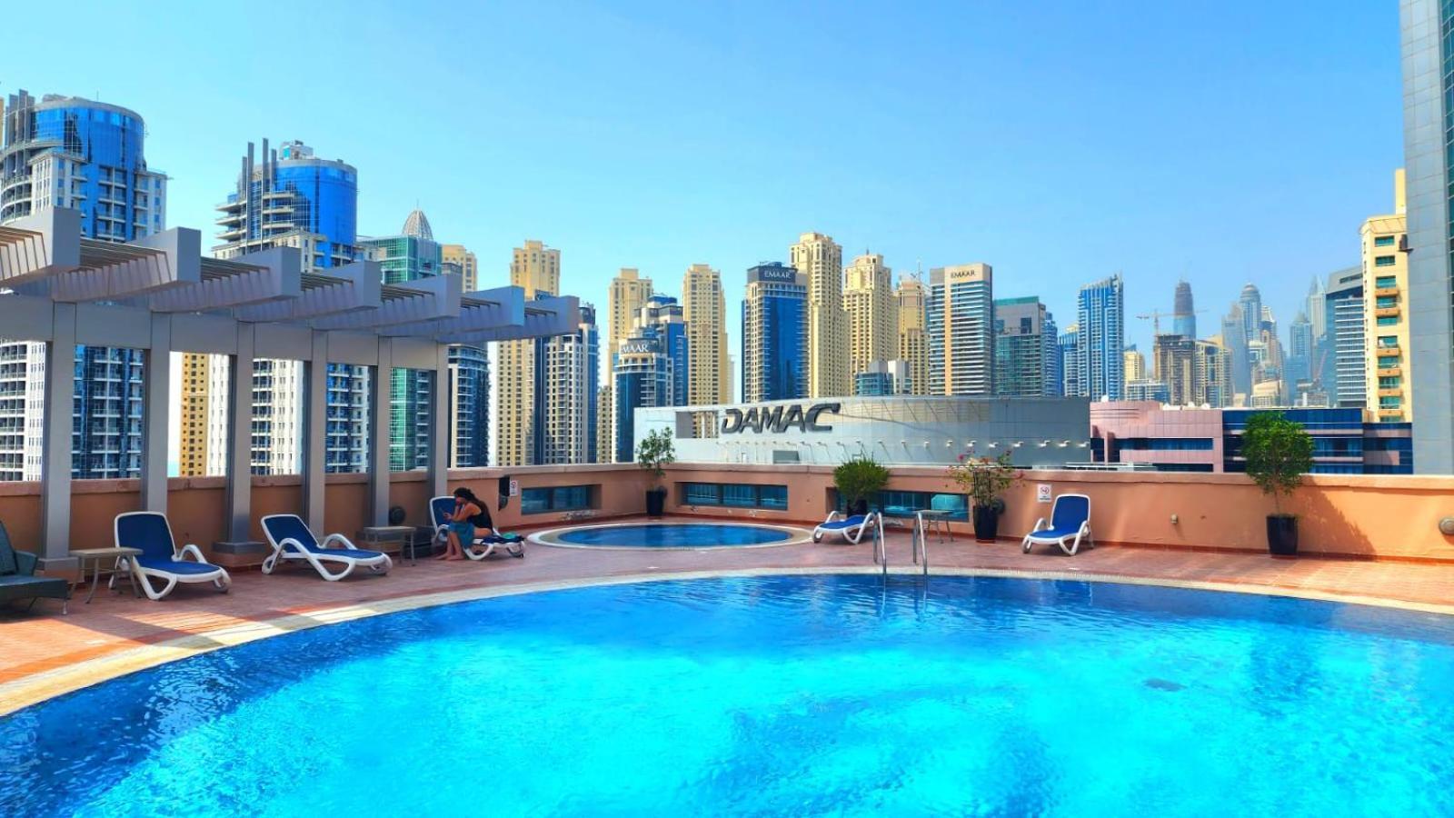 Luxury 1 Bedroom Full Marina View, Sleeps 5, 1 Min To Metro