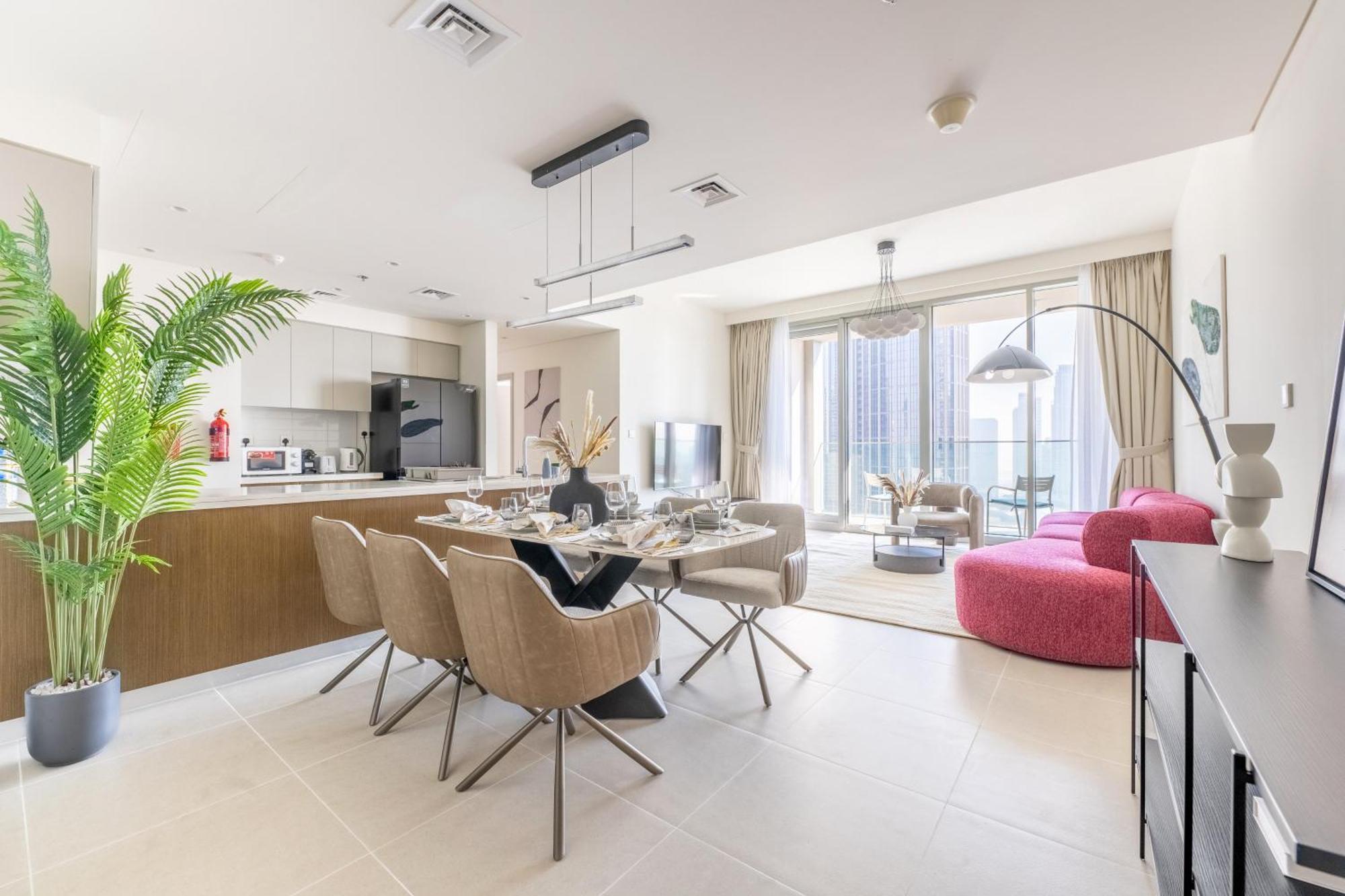 Apartment Luxury 3br And Maid Tower 1 With Fountain View