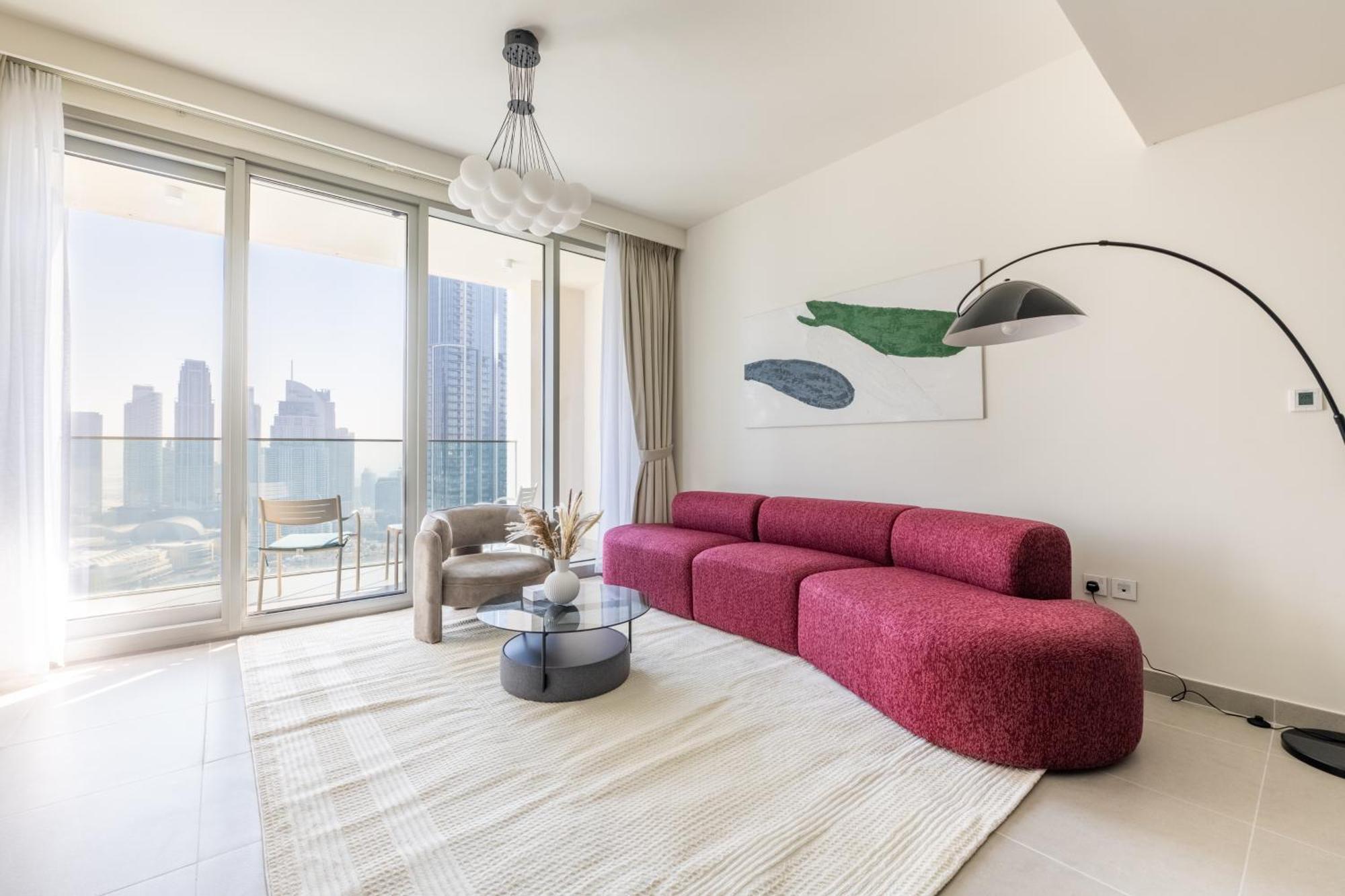 Luxury 3br And Maid Tower 1 With Fountain View * Dubai