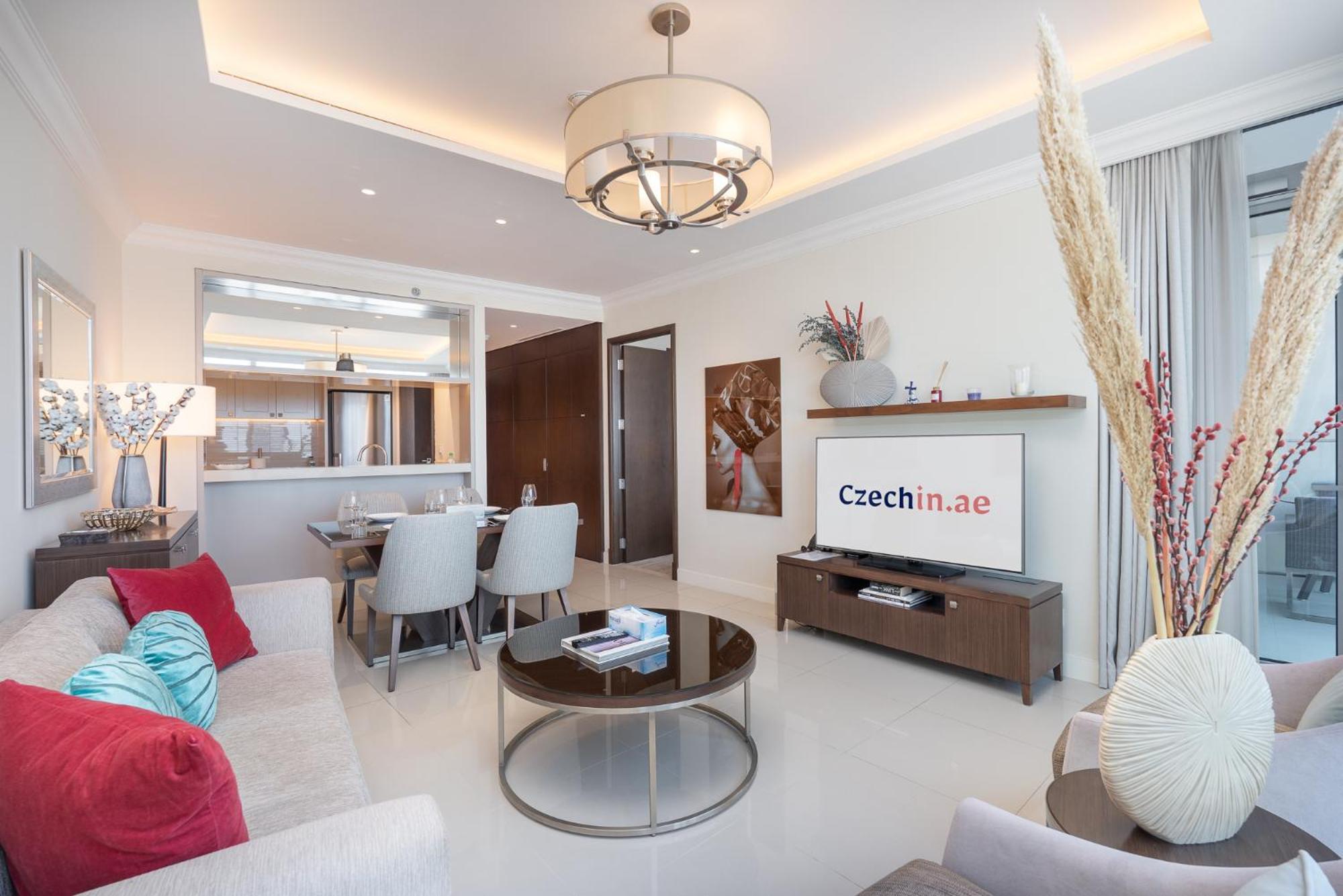 Apartment Downtown Elegance - 1br With Unmatched Burj Khalifa Views