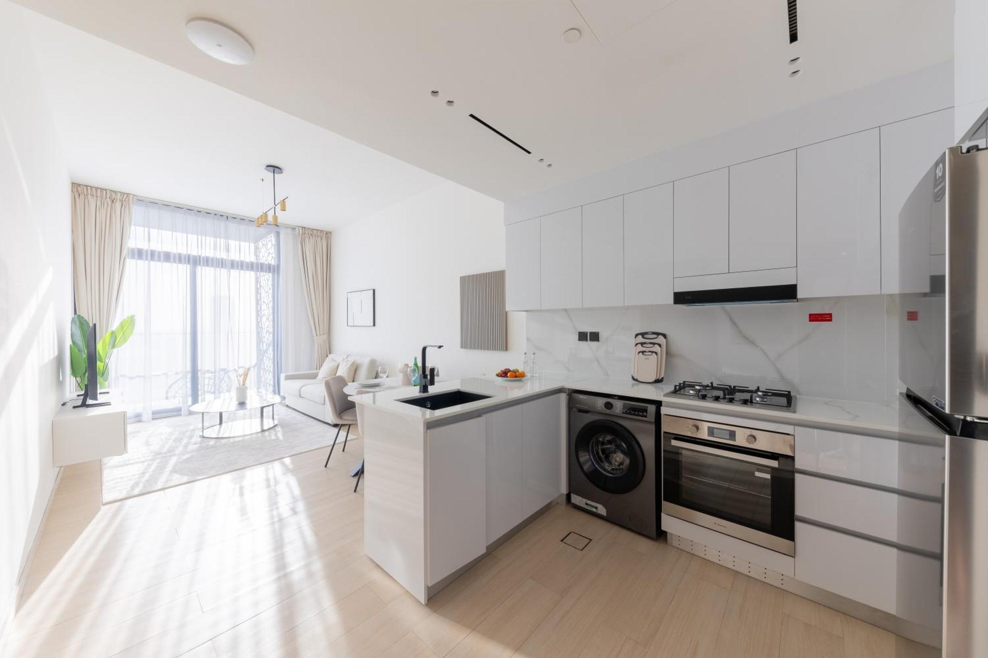 Cozy 1br With Balcony In Binghatti Emerald