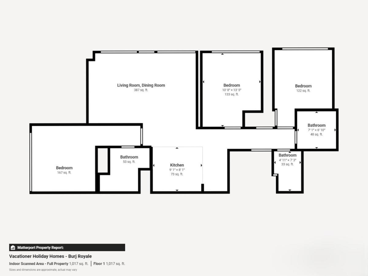 Apartment Burj Royale - Mesmerizing Three Bed With Burj View Dubai