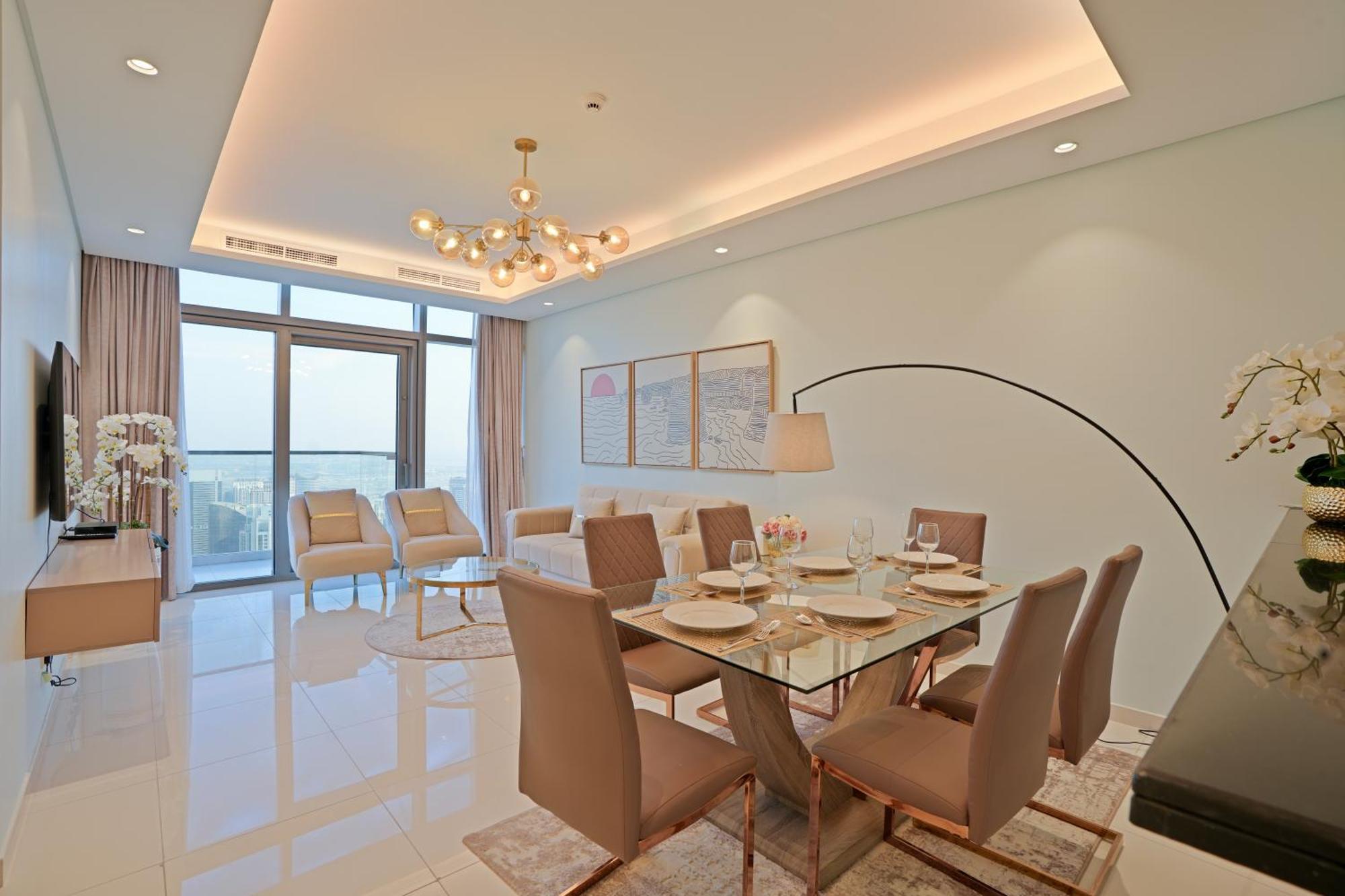 Ch - 2br Paramount - Floor Burj View Apartment Dubai
