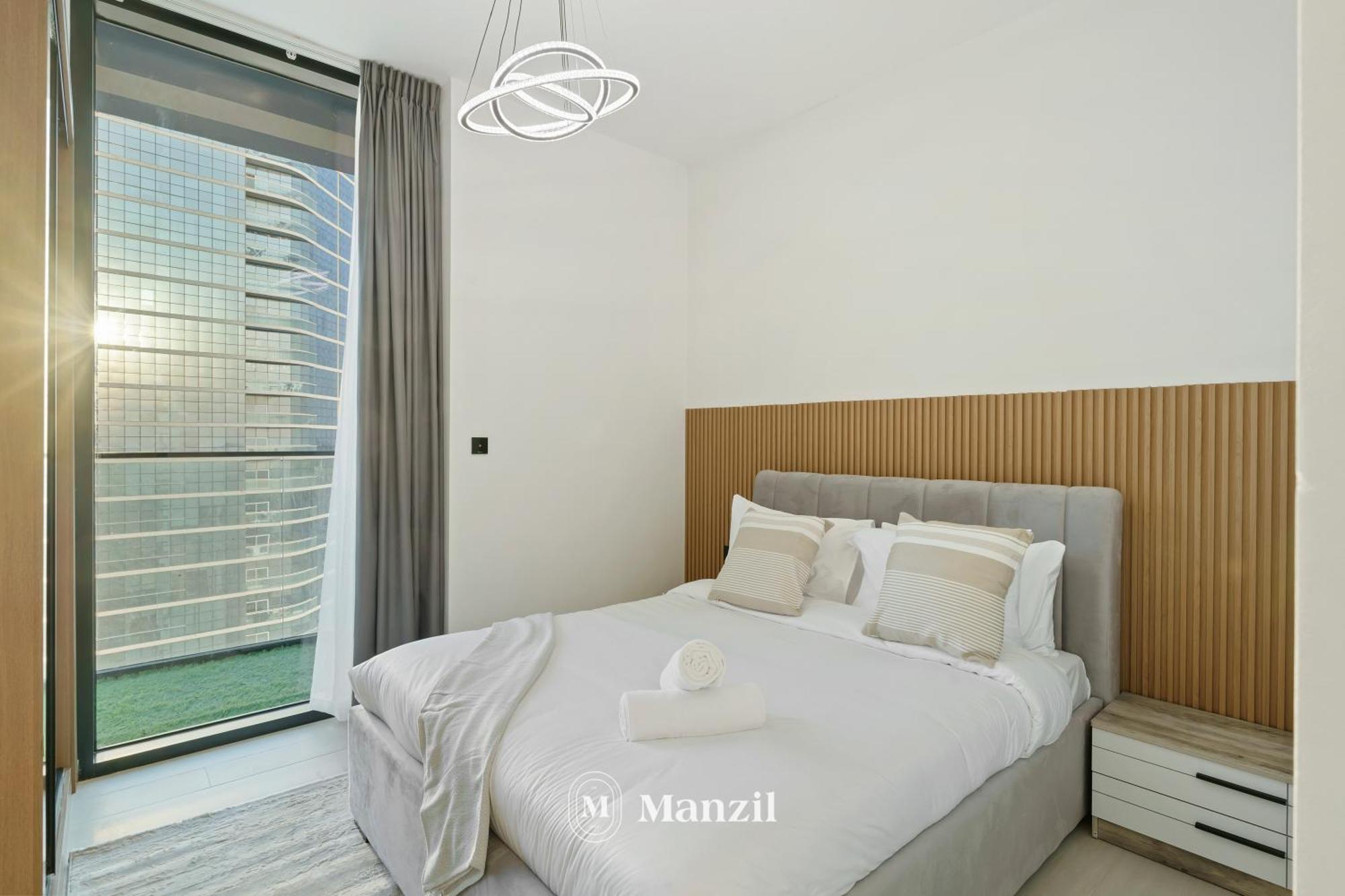 Modern 2br With Balcony In Jvc Near Sports Apartment *