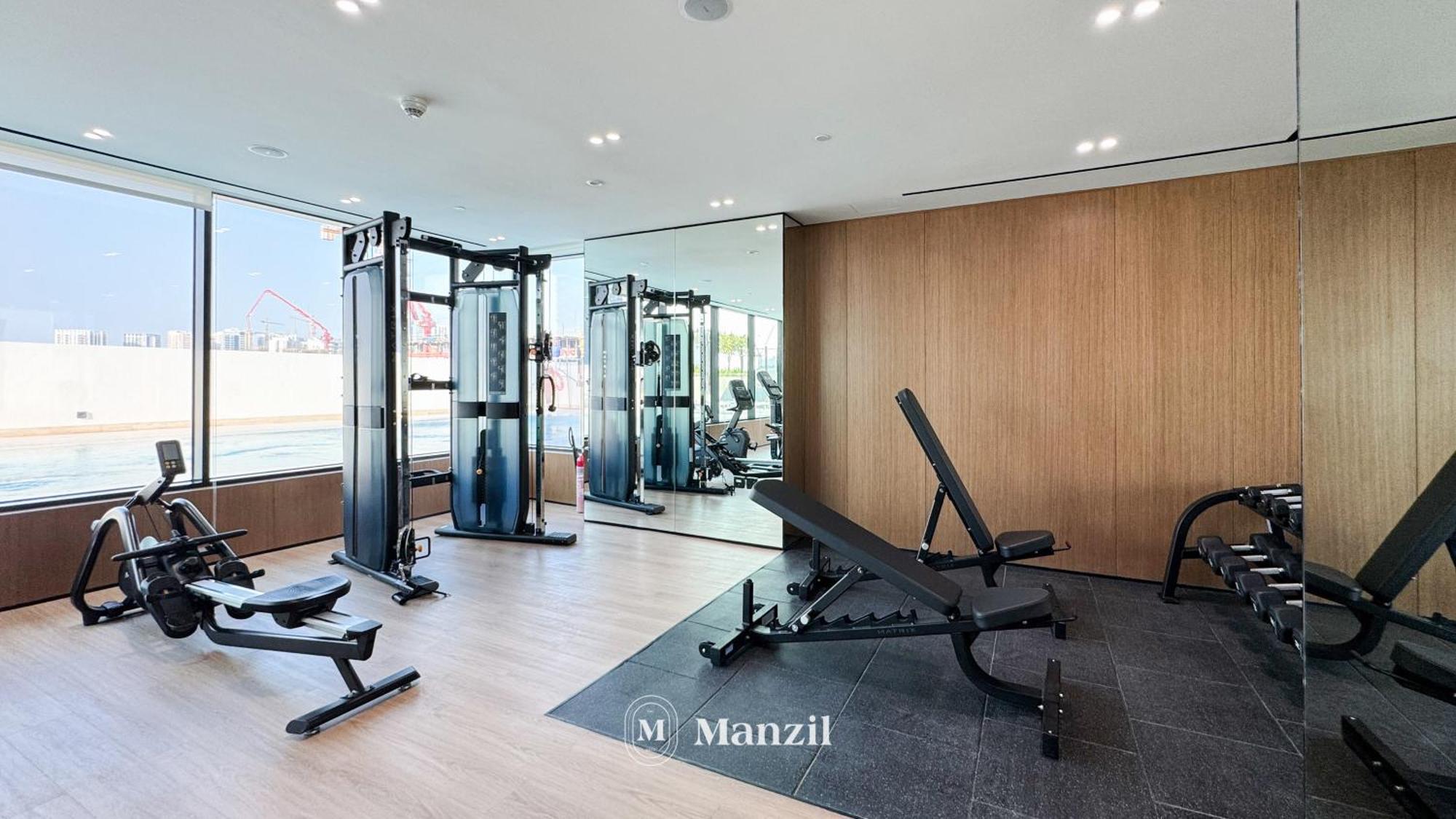 Modern 2br With Balcony In Jvc Near Sports Apartment *