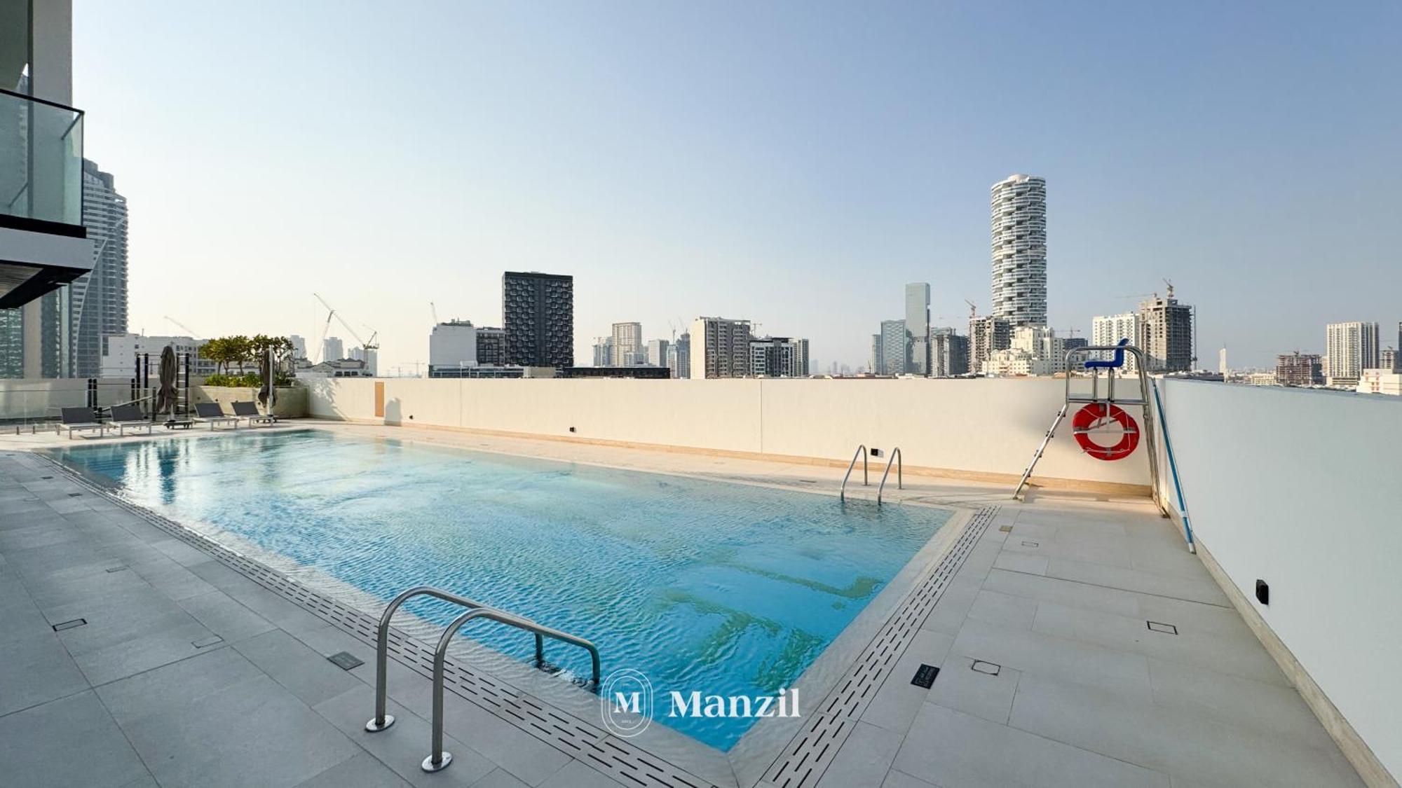Modern 2br With Balcony In Jvc Near Sports Apartment