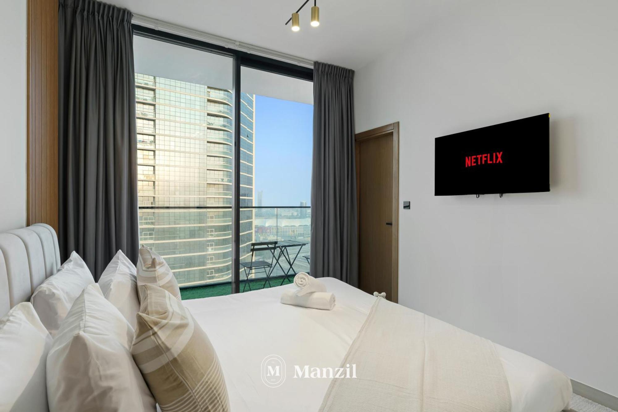 Modern 2br With Balcony In Jvc Near Sports Apartment *
