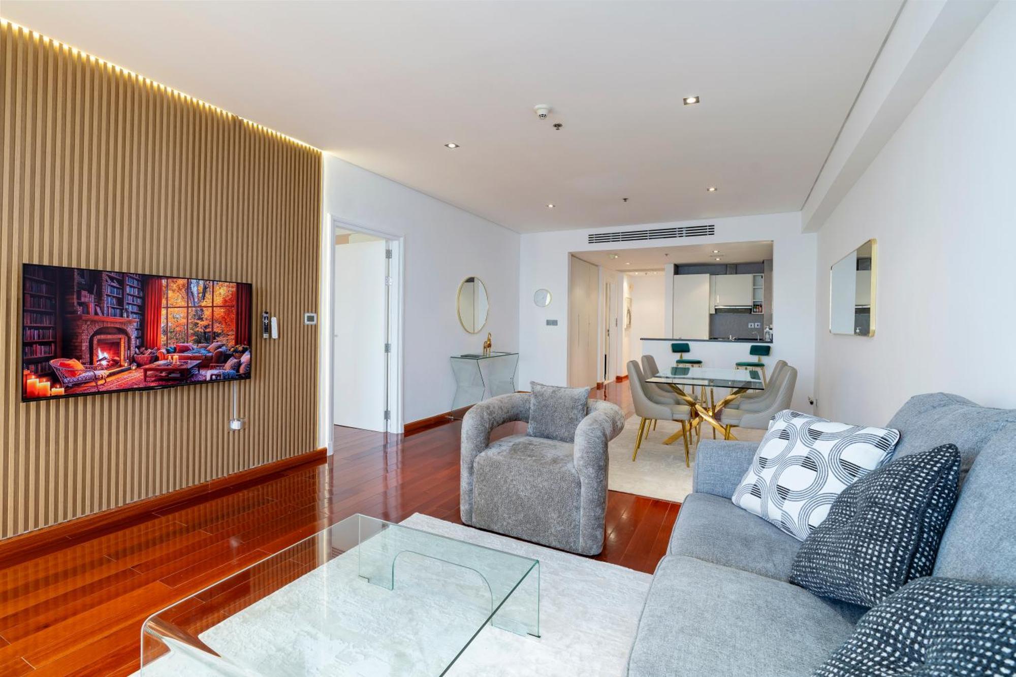 Apartment Cozy, Full Sea View, Private Beach, In 5 Stars At The Palm Dubai